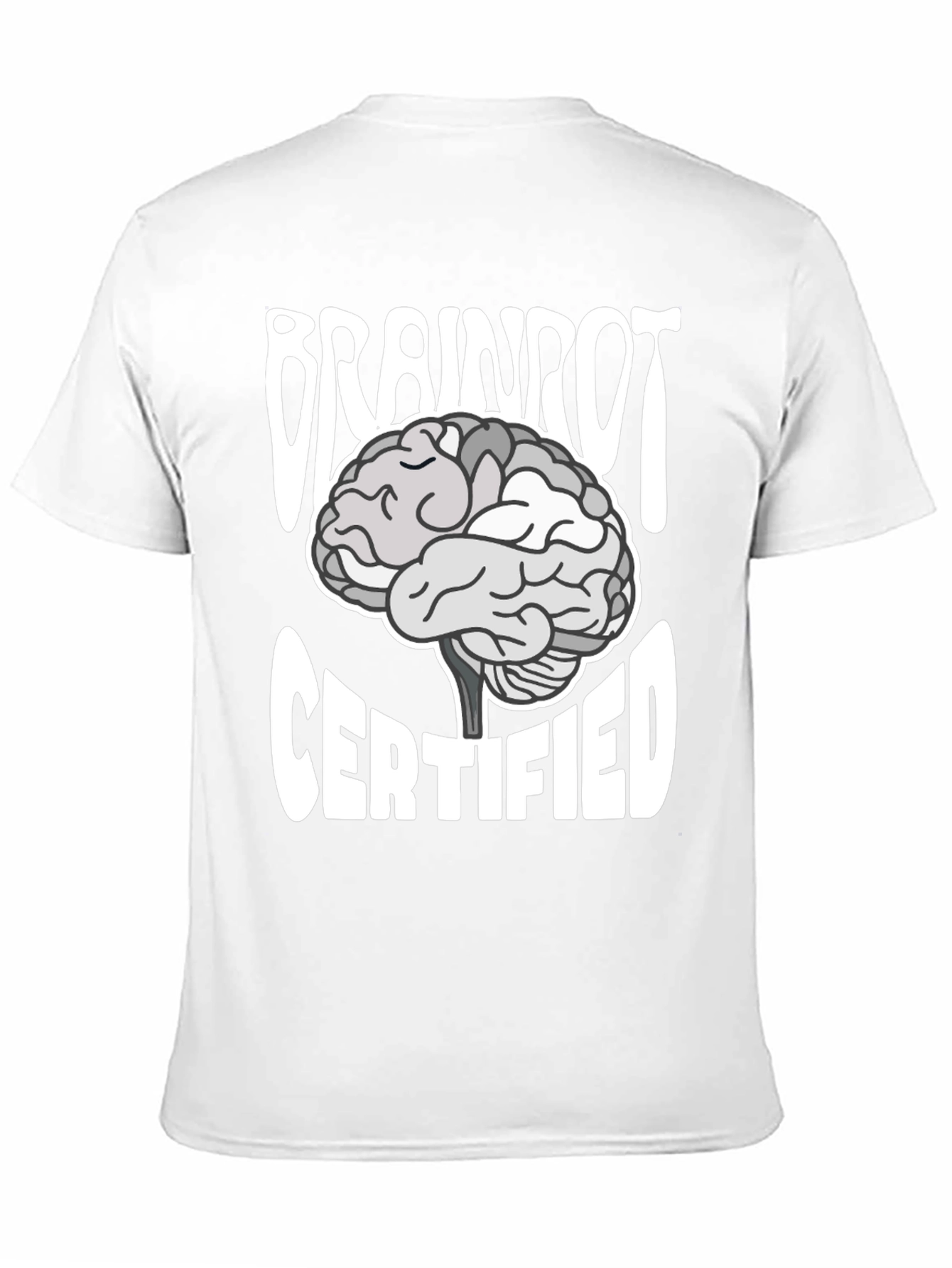 Black Brainrot Certified T-Shirt - Funny Graphic Tee view 11