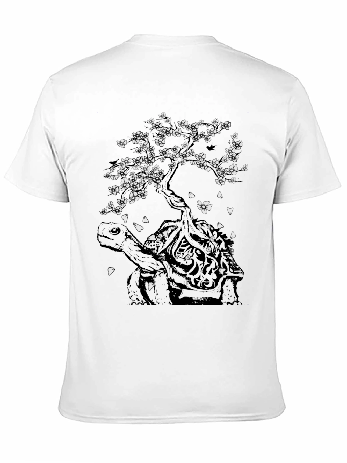 Black Turtle & Tree Graphic Tee - Nature Inspired Style view 11
