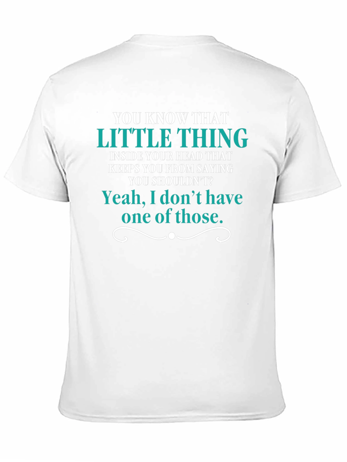 Black Funny Graphic T-Shirt - Little Thing view 11