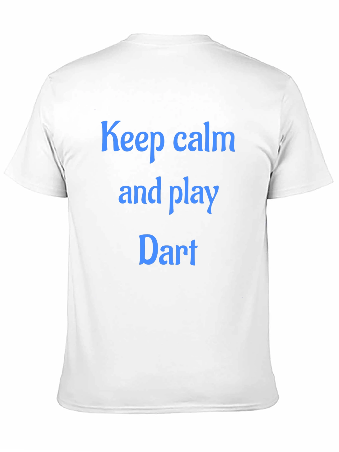 Black Keep Calm and Play Dart T-Shirt - Black Cotton Tee view 11