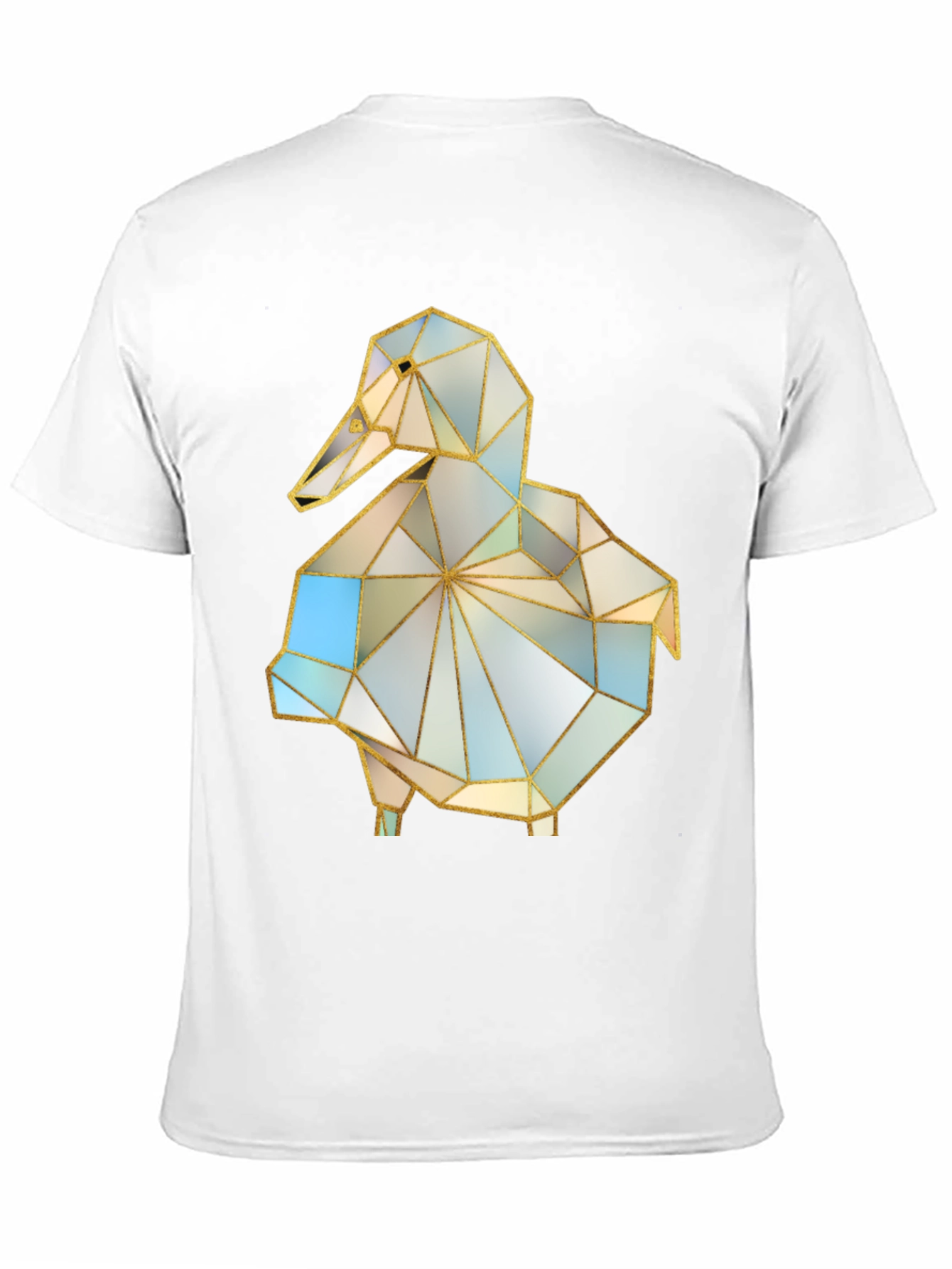 Black Geometric Duck Graphic Tee - Stylish Modern Design view 11