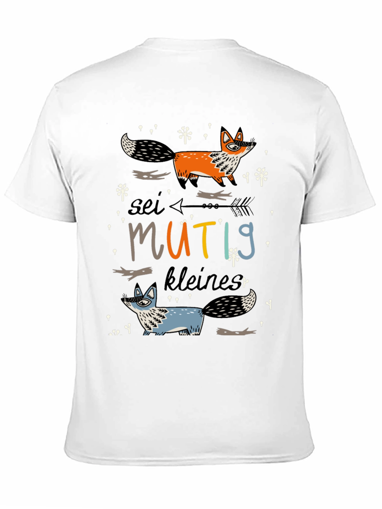 Black Be Brave Little One Fox T-Shirt view 11