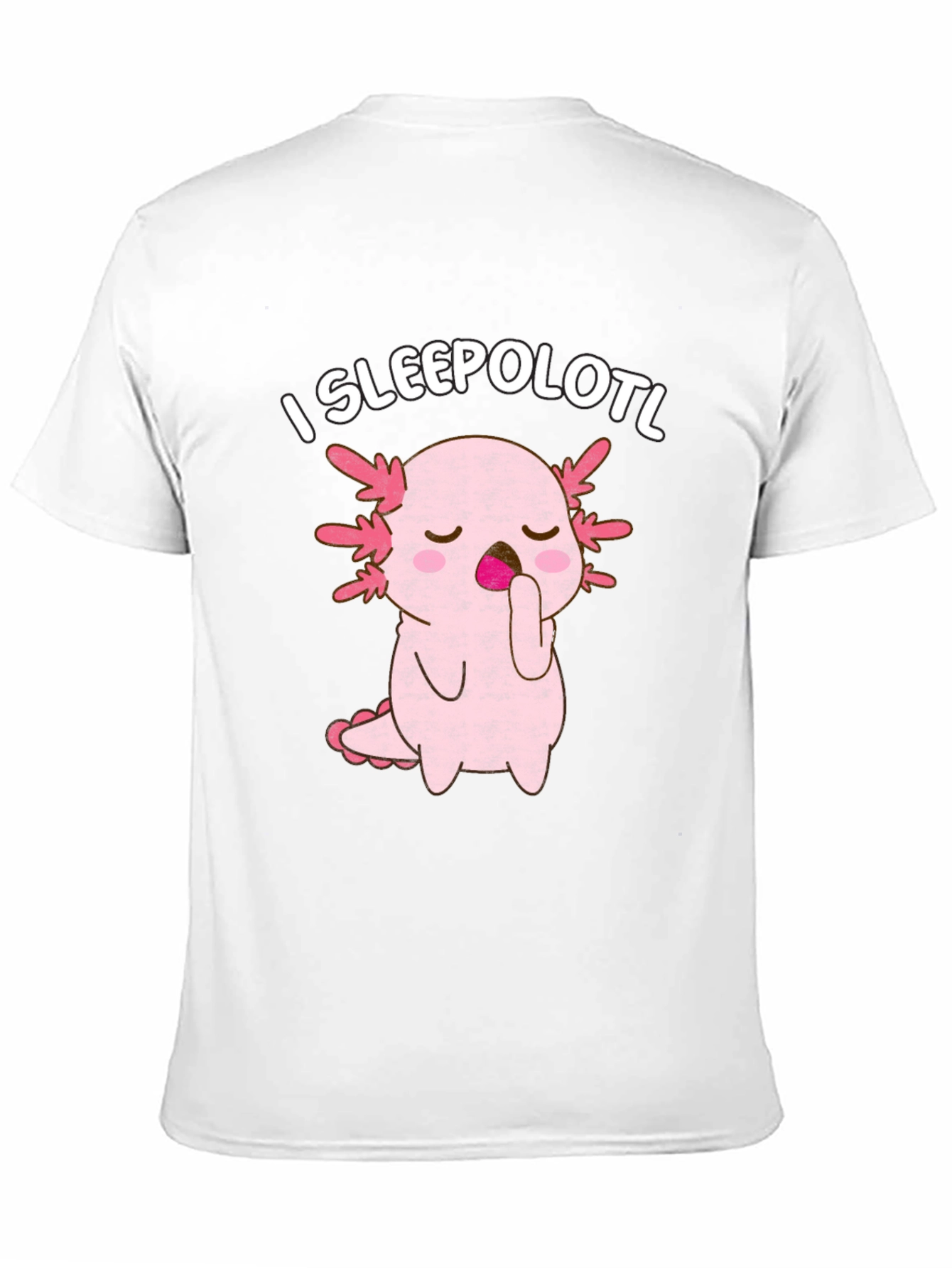 Black I Sleepolotl T-Shirt - Cute Axolotl Sleeping Tee view 11