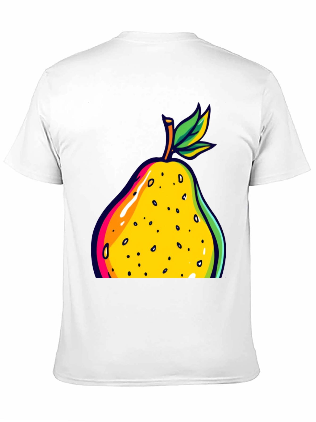 Black Pear Graphic Black T-Shirt view 11
