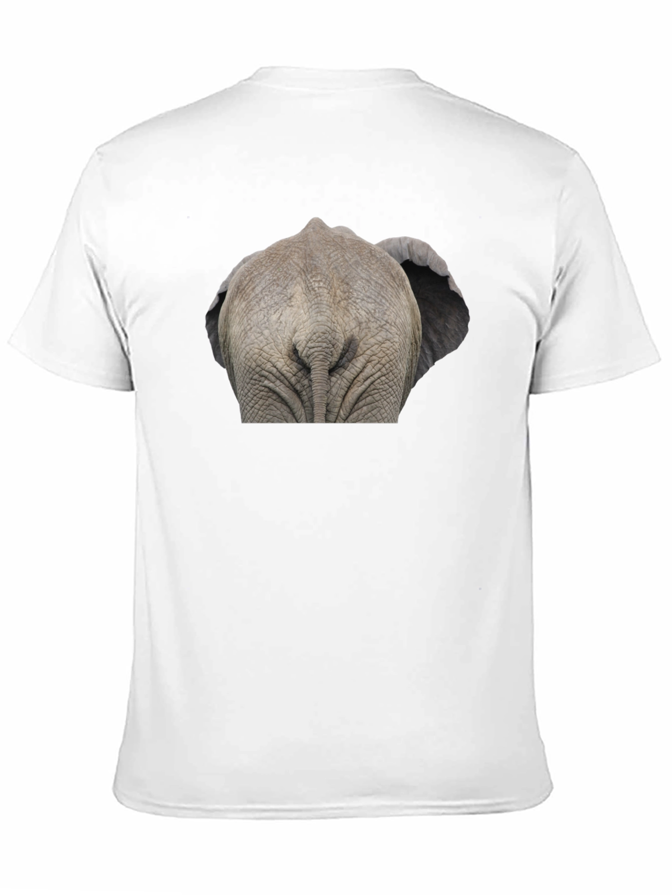 Black Elephant Butt T-Shirt - Funny Animal Tee view 11
