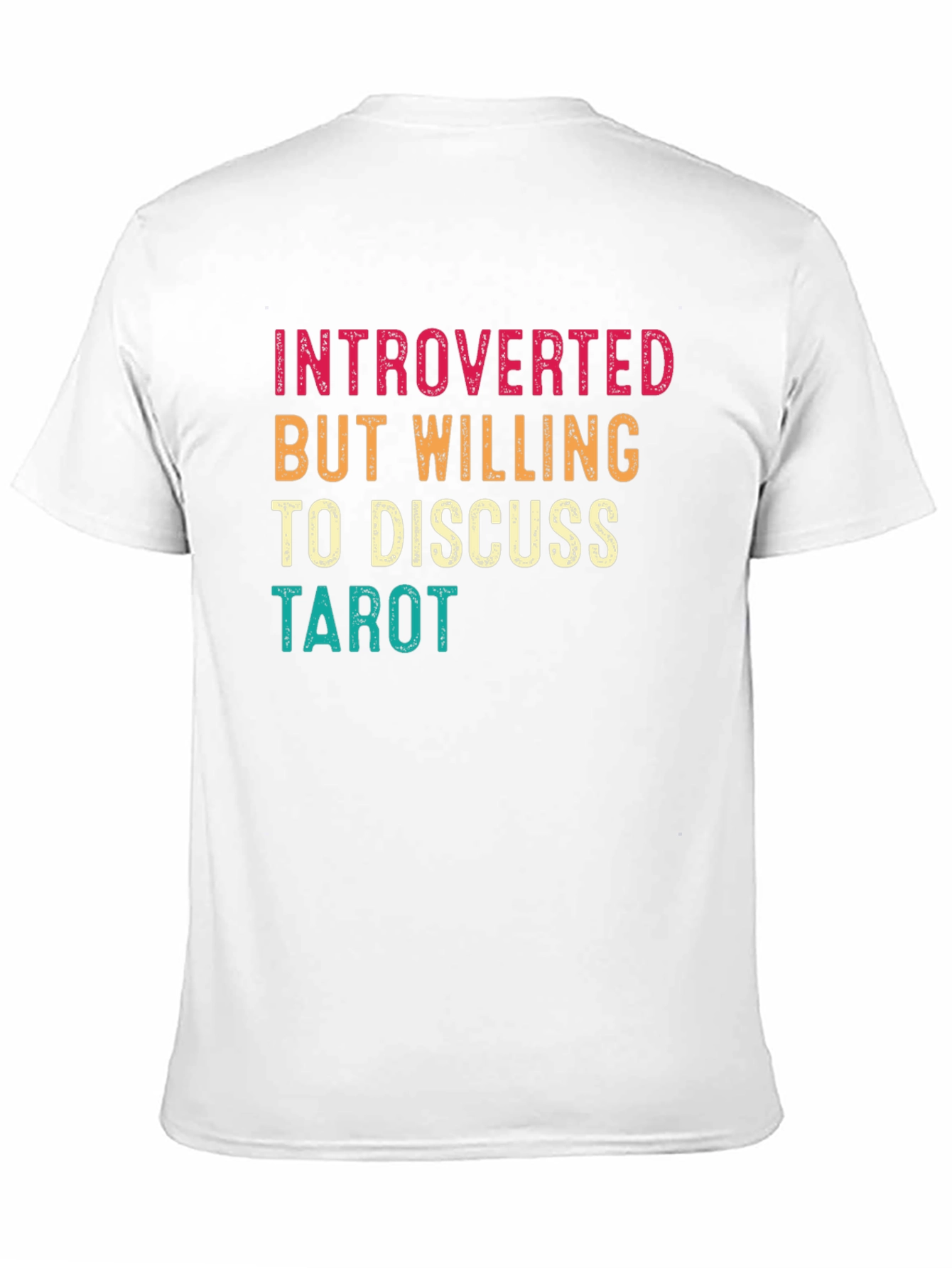 Black Introverted Tarot T-Shirt view 11