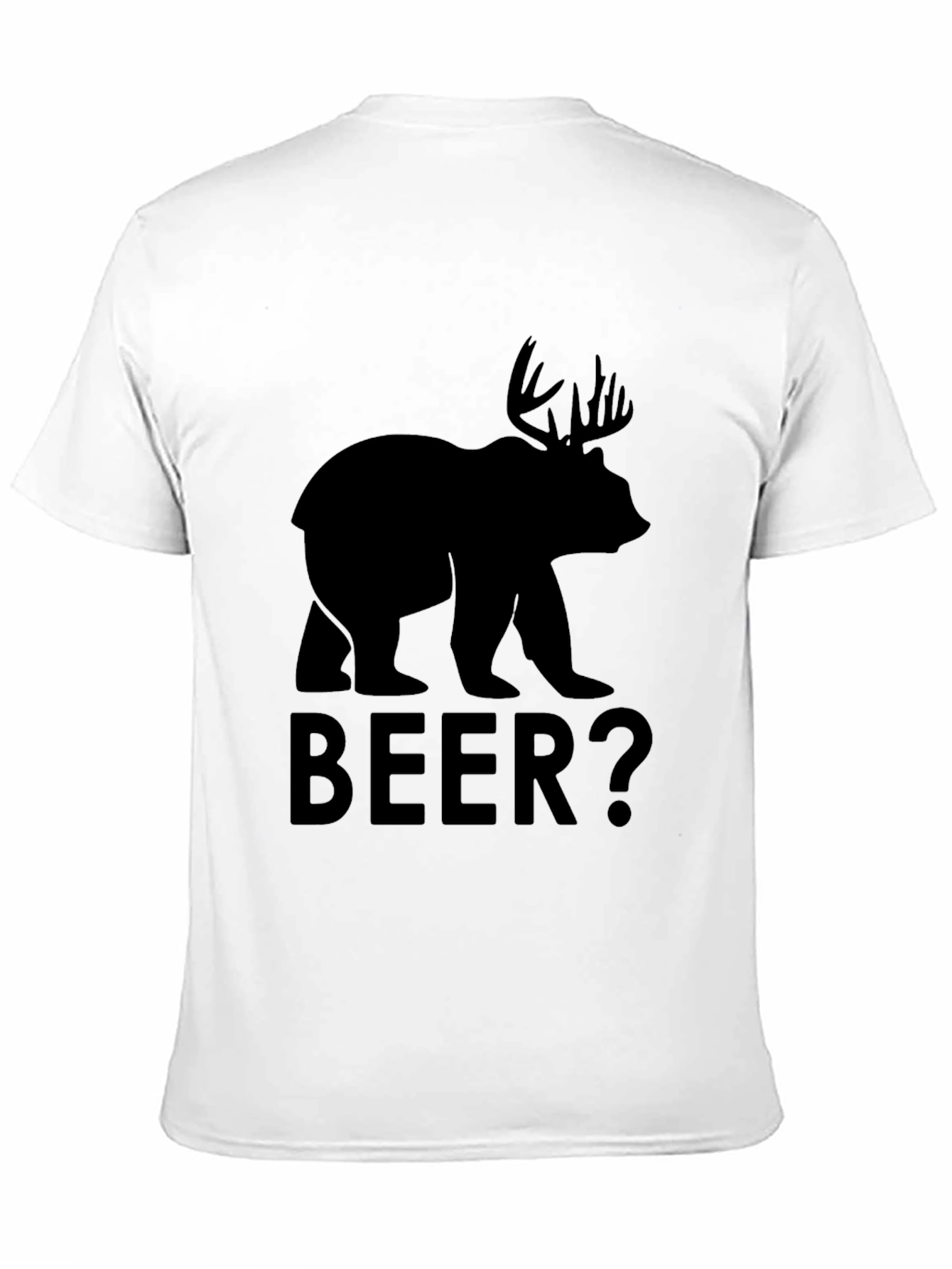 Black Bear Moose "BEER?" Graphic T-Shirt view 11