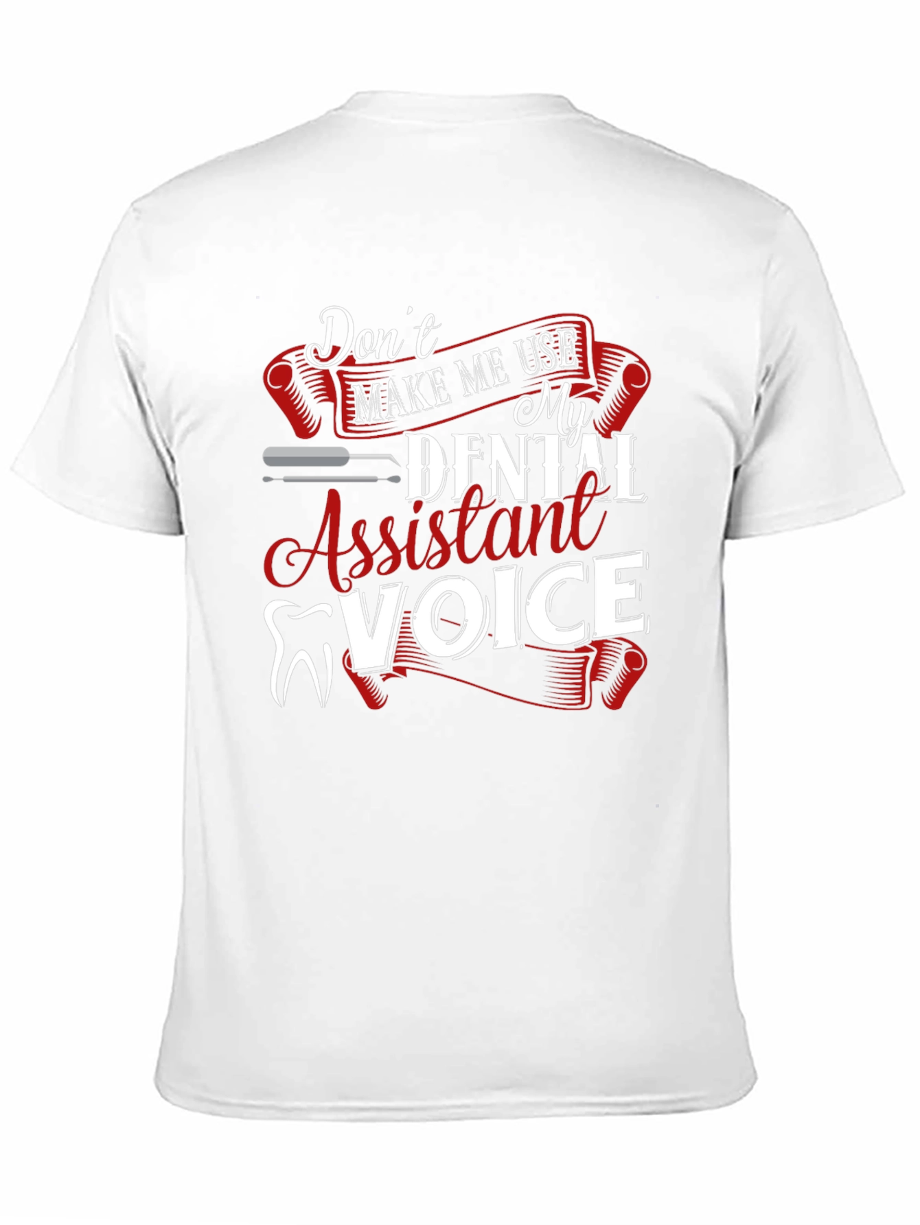 Black Dental Assistant Voice Graphic Tee view 11