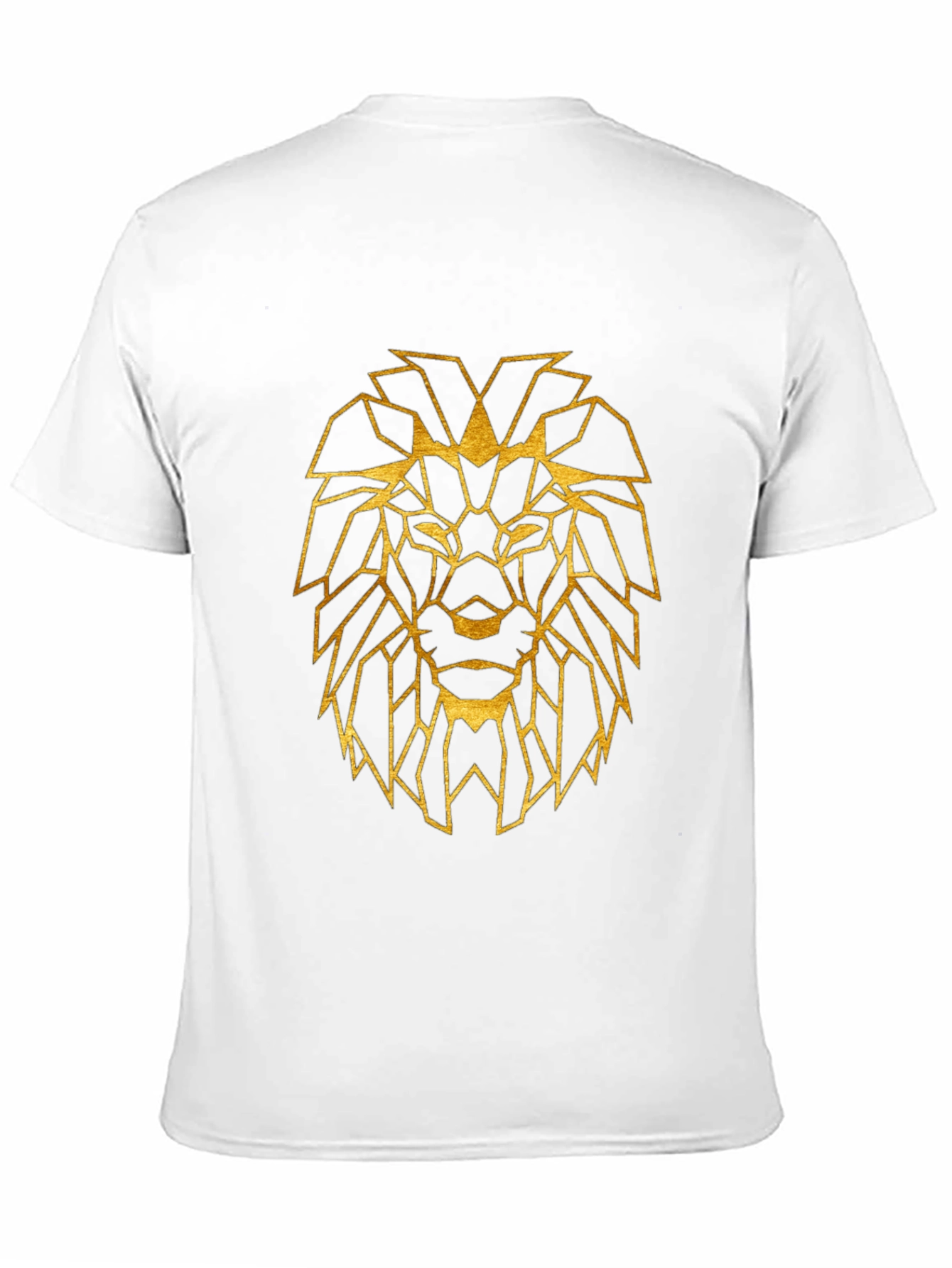 Black Geometric Lion Graphic Tee - Stylish Black Shirt view 11