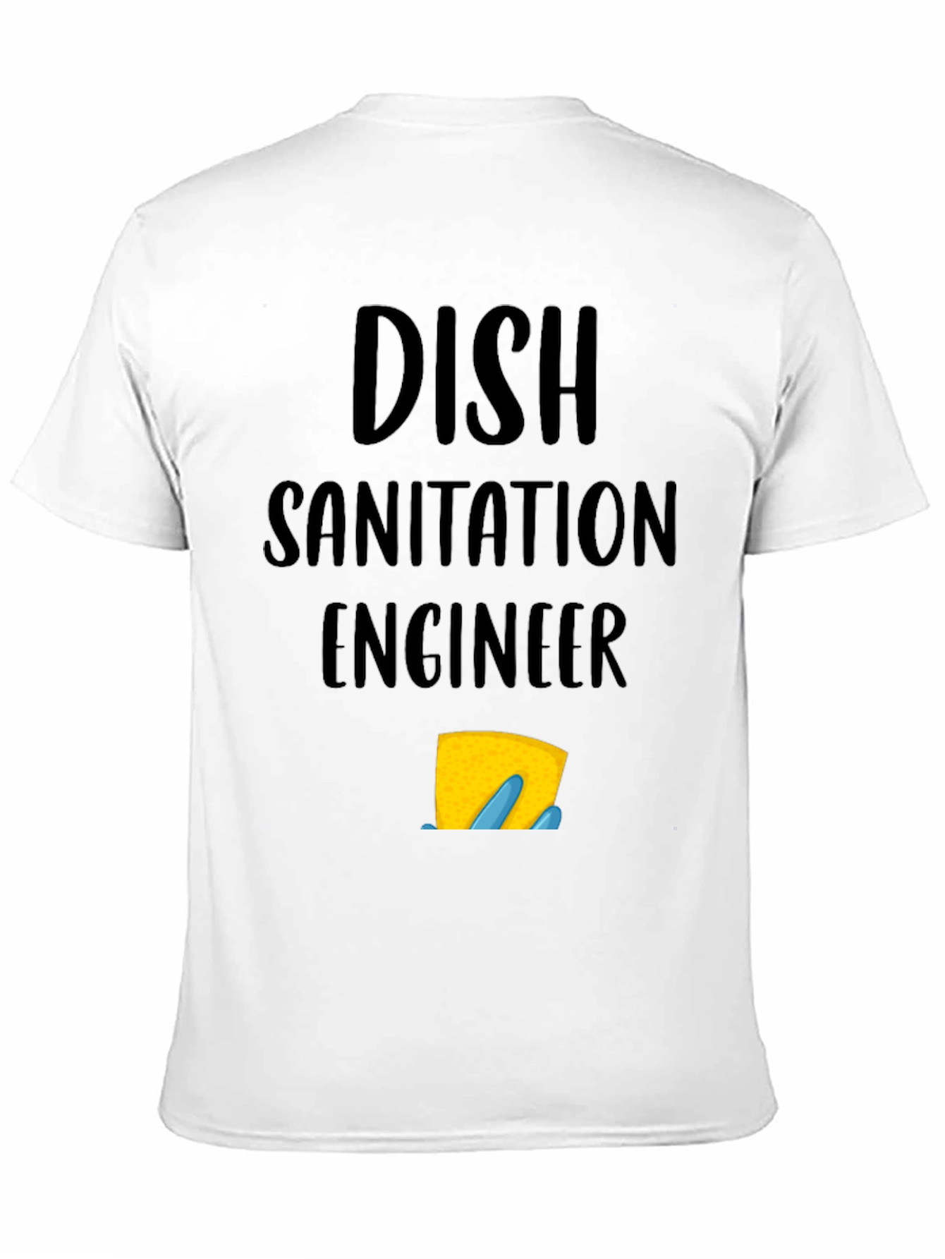 Black Dish Sanitation Engineer Graphic Tee view 11
