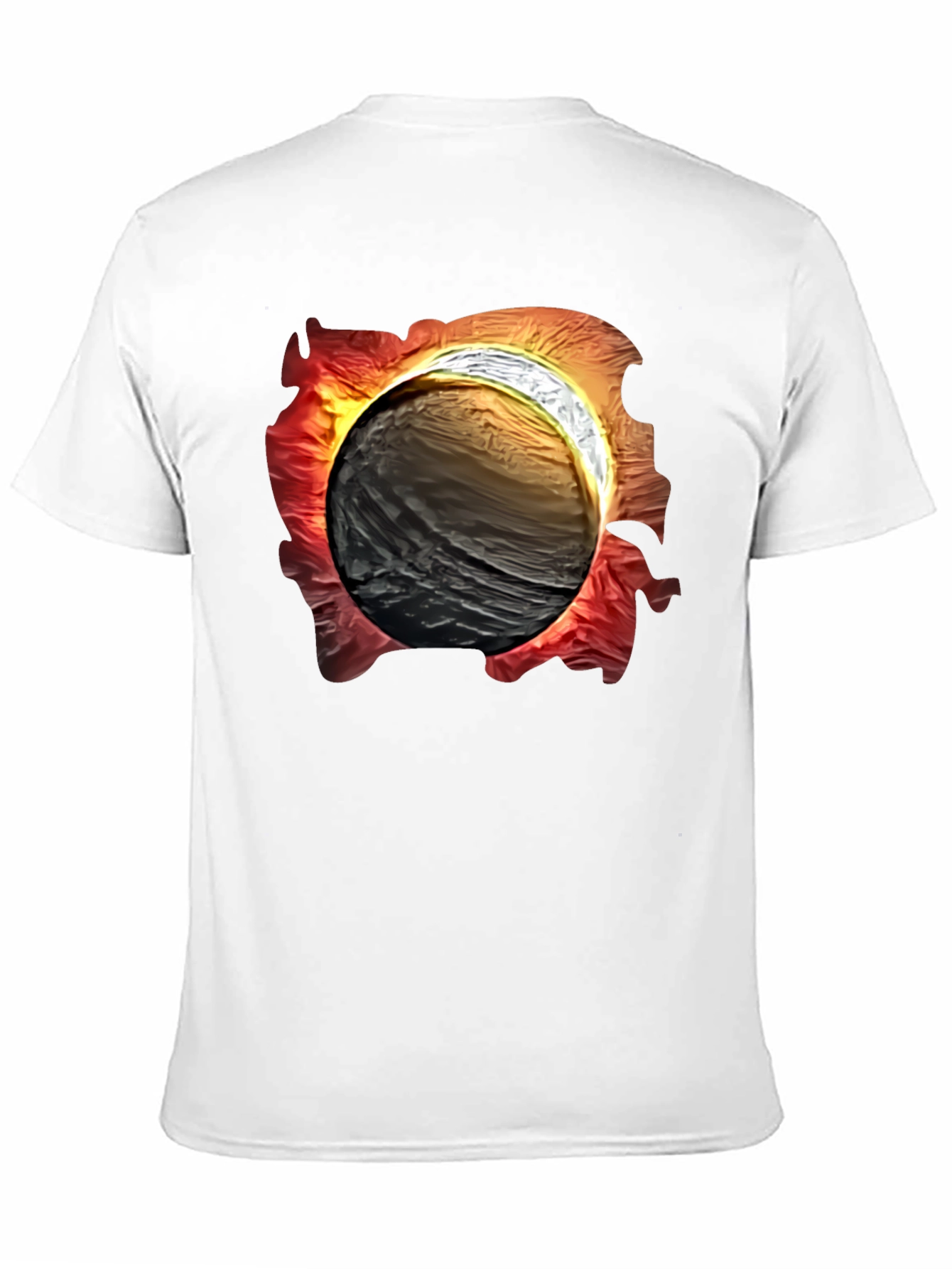 Black Eclipse Graphic Tee - Men's Black T-Shirt view 11