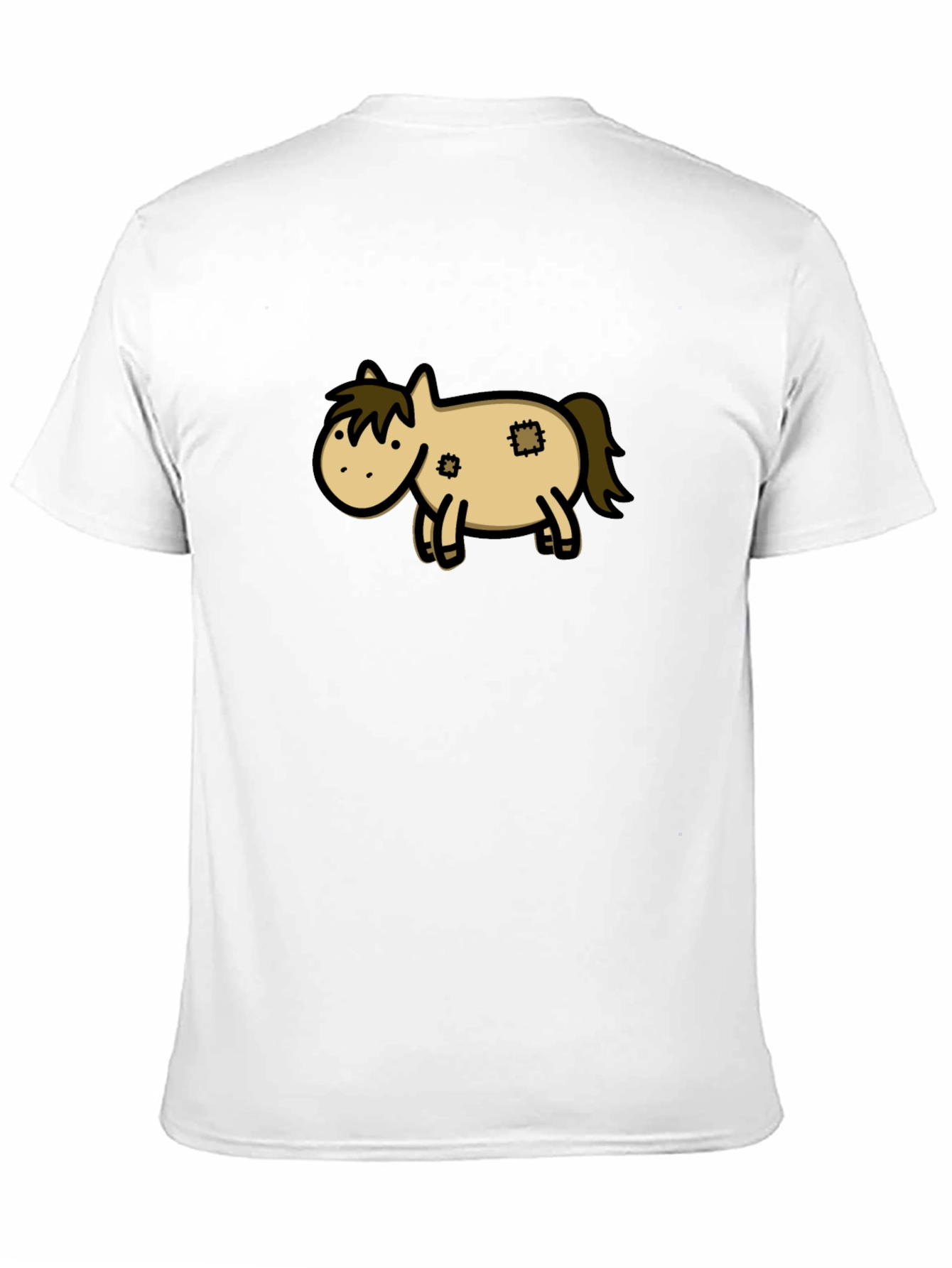 Black Horse Cartoon Black T-Shirt view 11