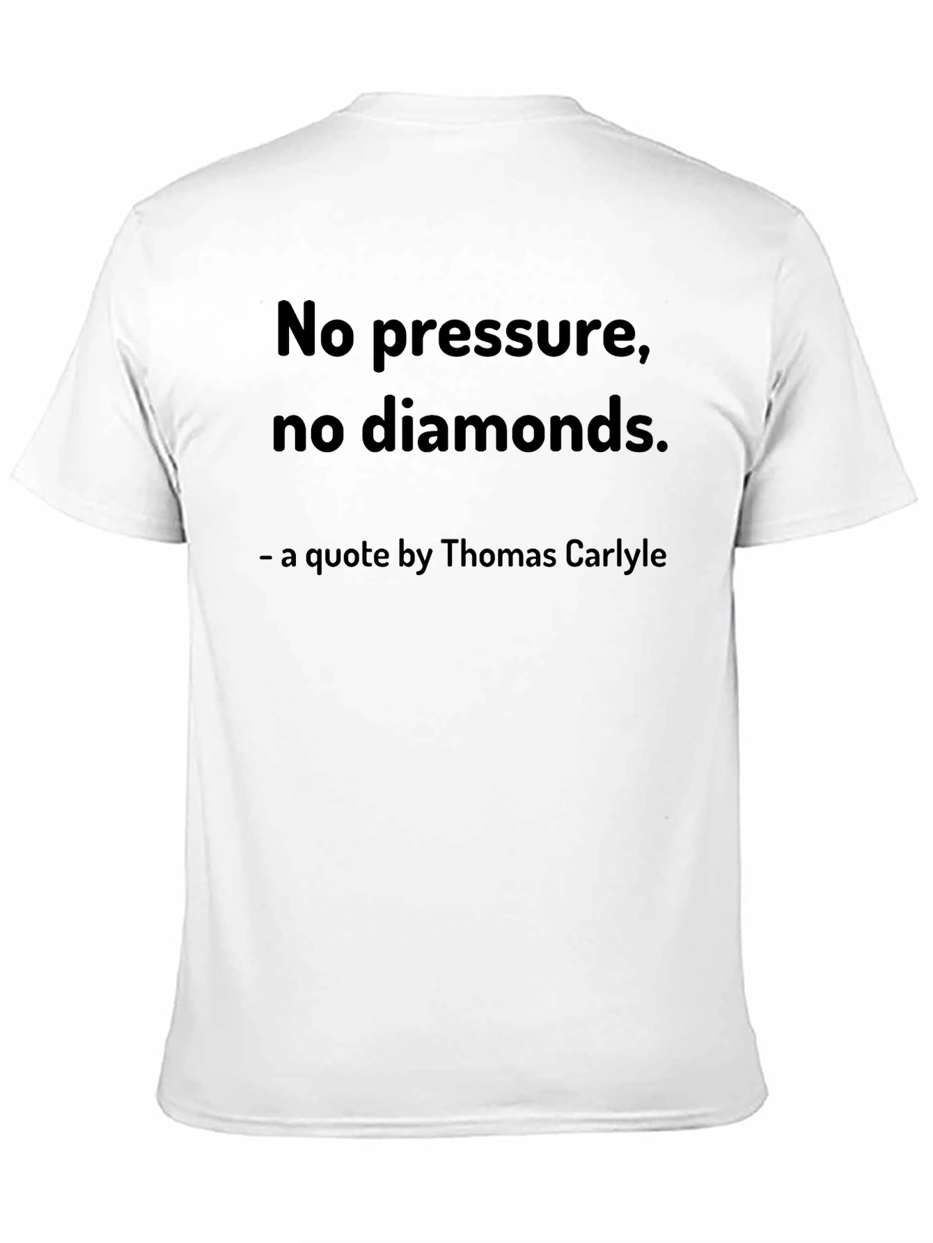 Black No Pressure, No Diamonds T-Shirt view 11