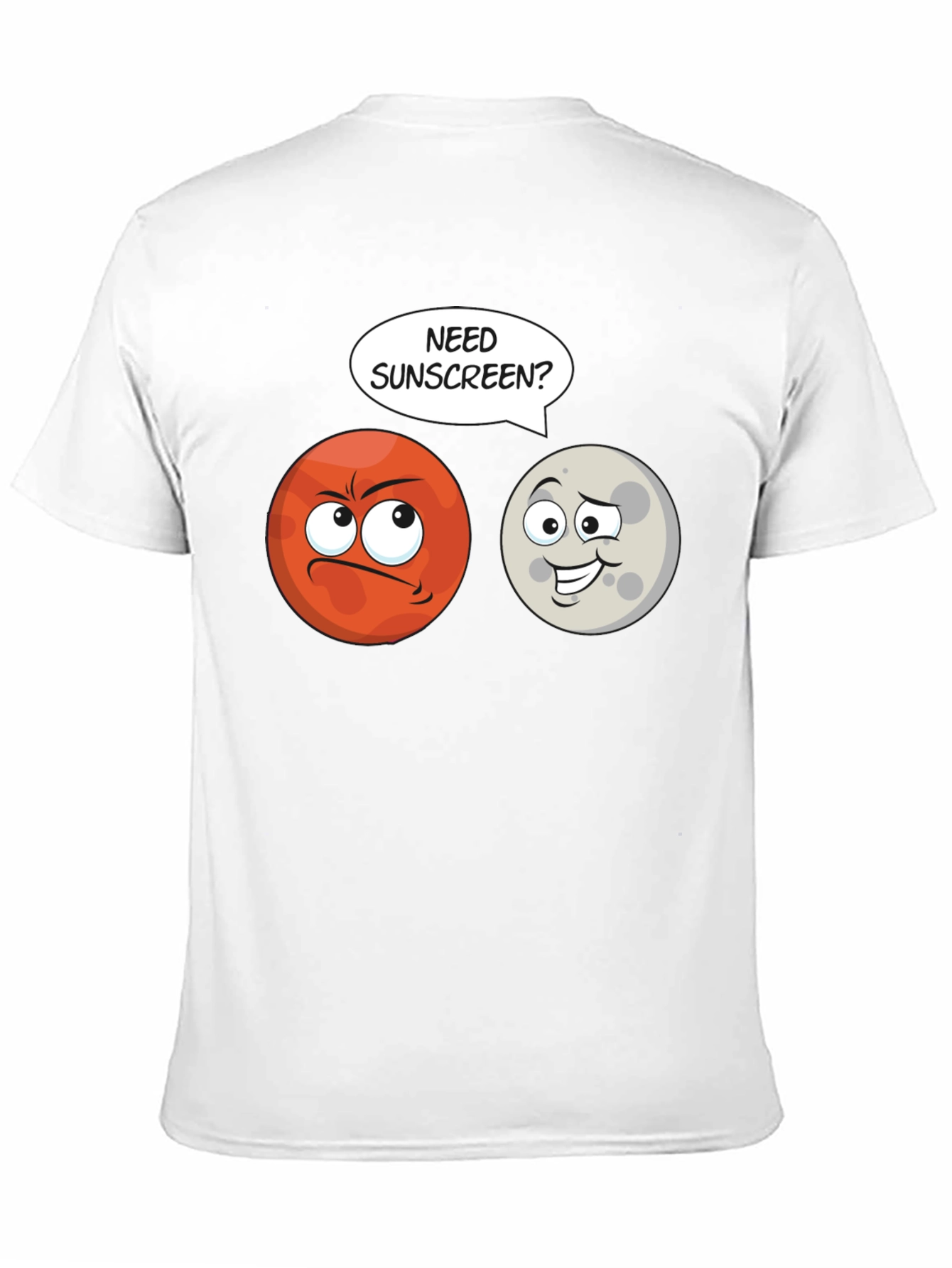 Black Need Sunscreen? Mars Humor T-Shirt view 11