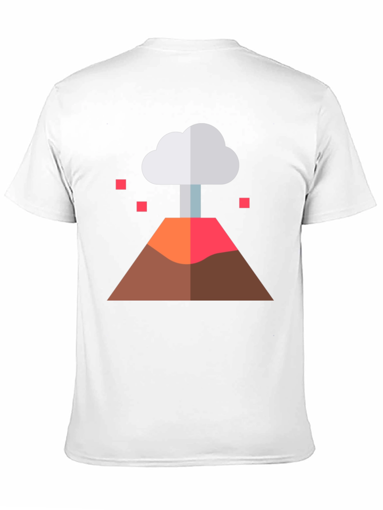 Black Volcano Graphic Tee - Black Cotton Blend view 11