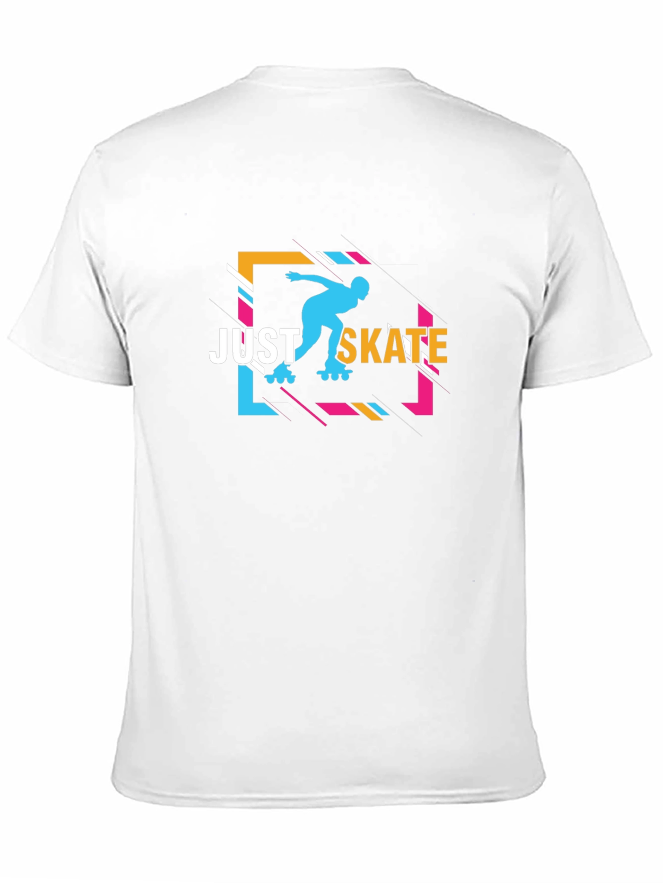 Black Just Skate Black Graphic Tee view 11