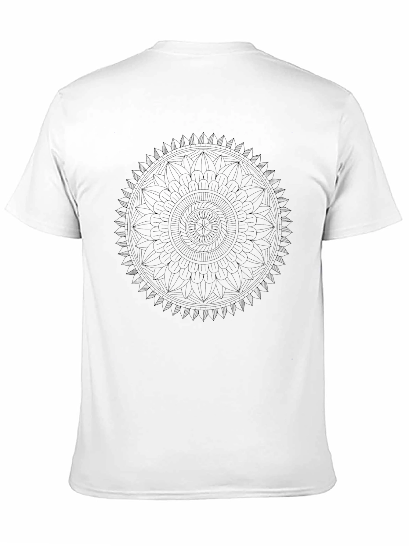 Black Black Mandala Graphic T-Shirt view 11