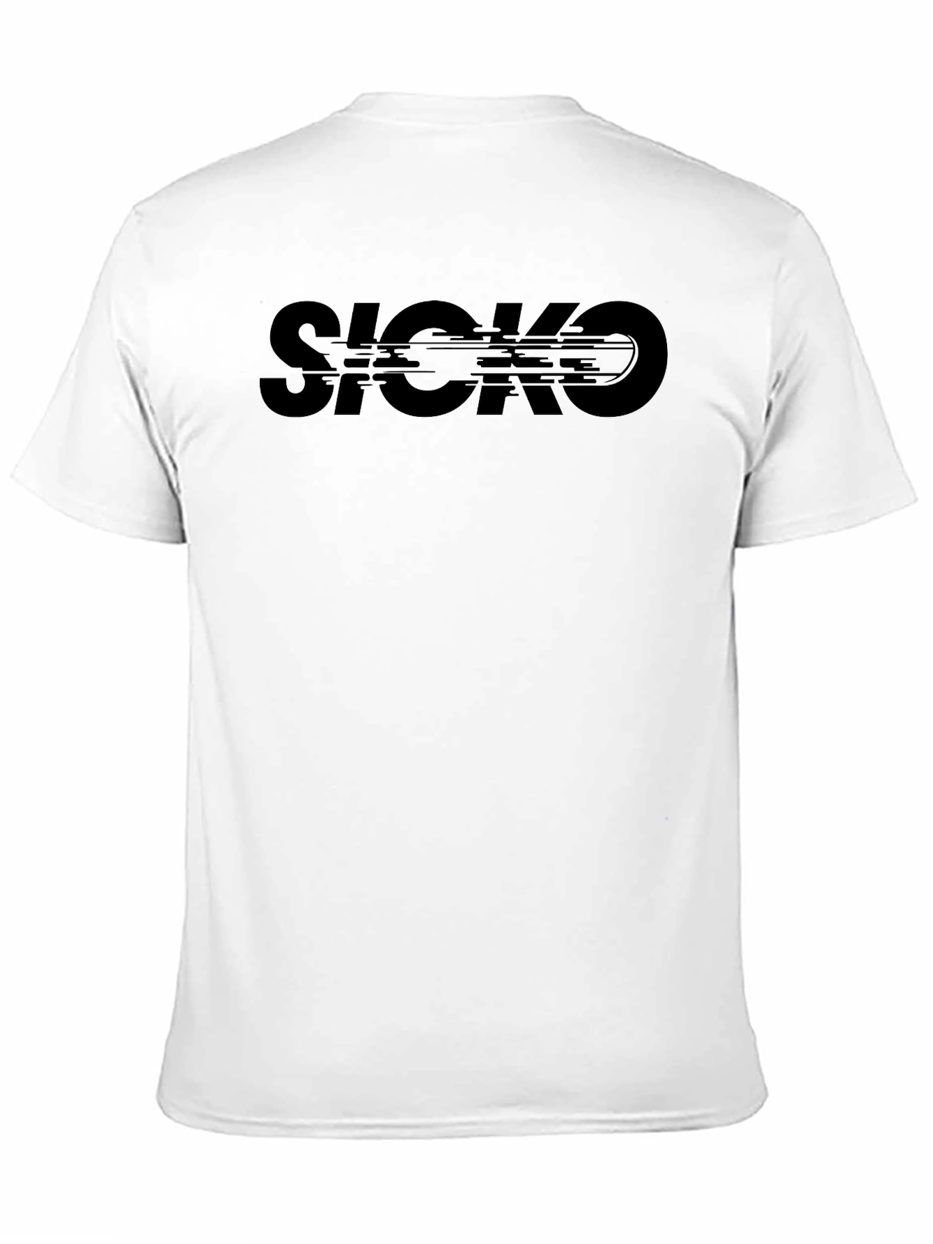 Black Edgy Sicko Graphic Tee - Soft Cotton Blend view 11