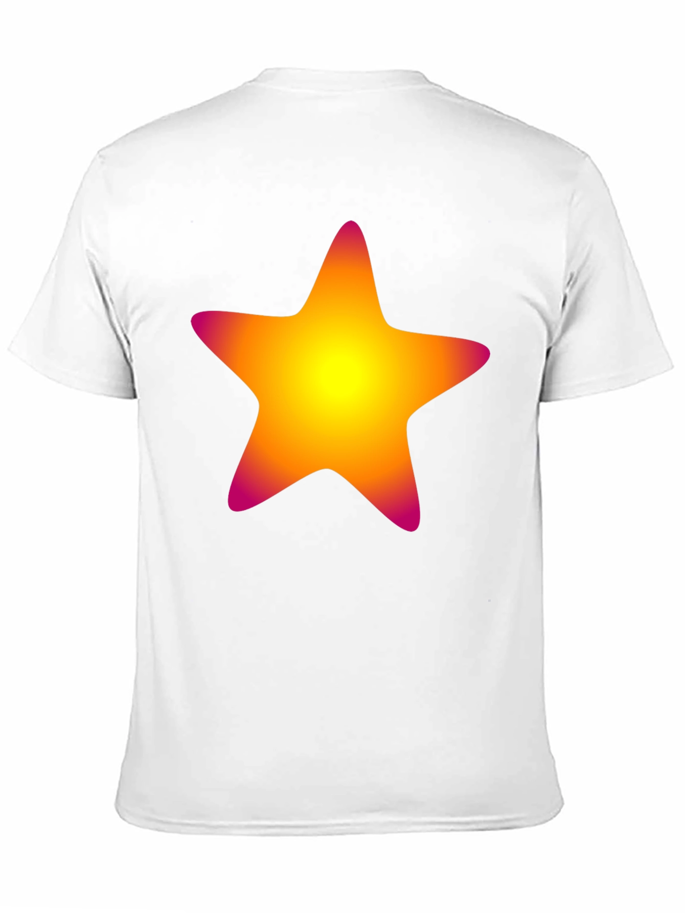 Black Vibrant Star Graphic Tee - Black Cotton Blend view 11