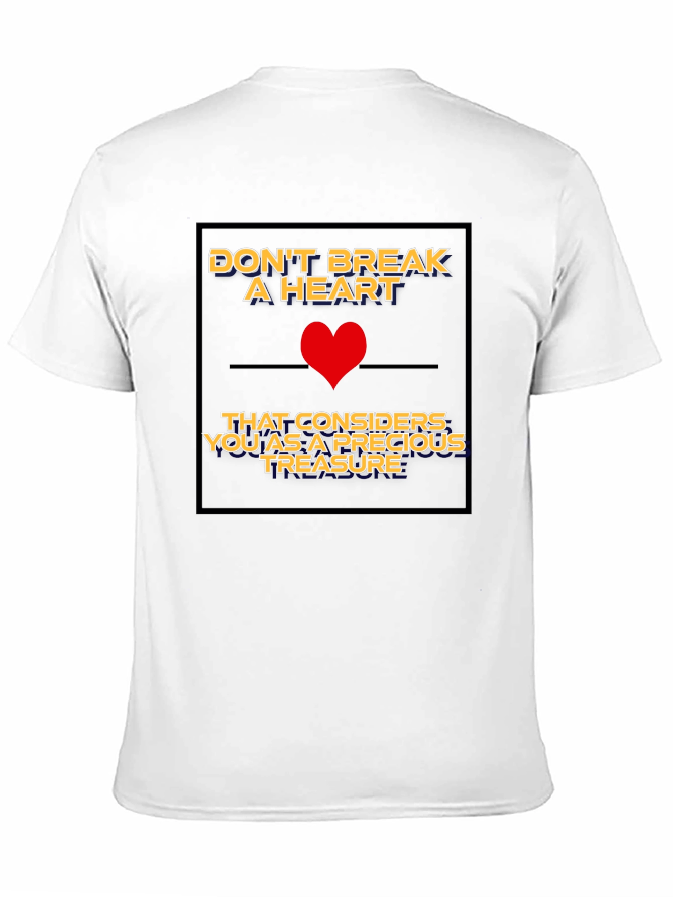 Black Heartfelt Graphic Tee - Precious Treasure Design view 11