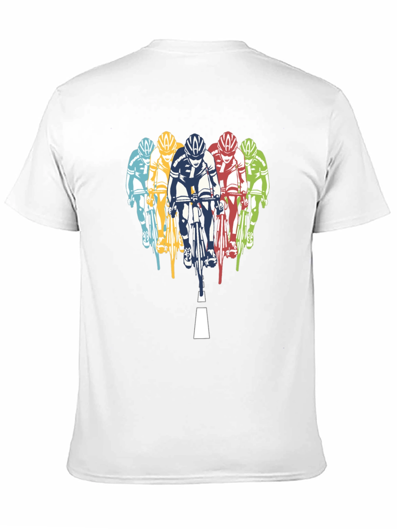 Black Cycling Team Graphic T-Shirt - Black view 11