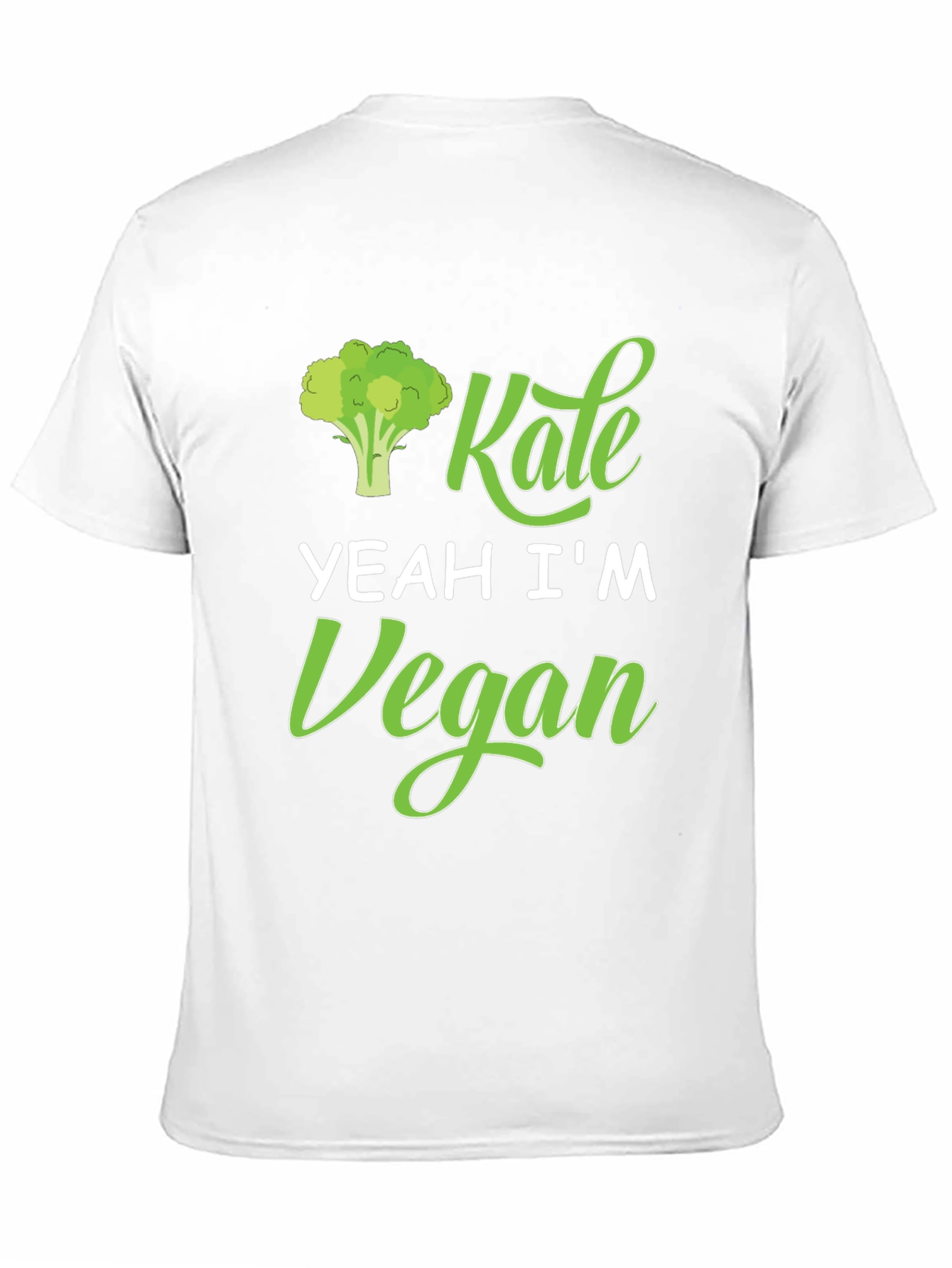 Black Kale Yeah I'm Vegan T-Shirt view 11