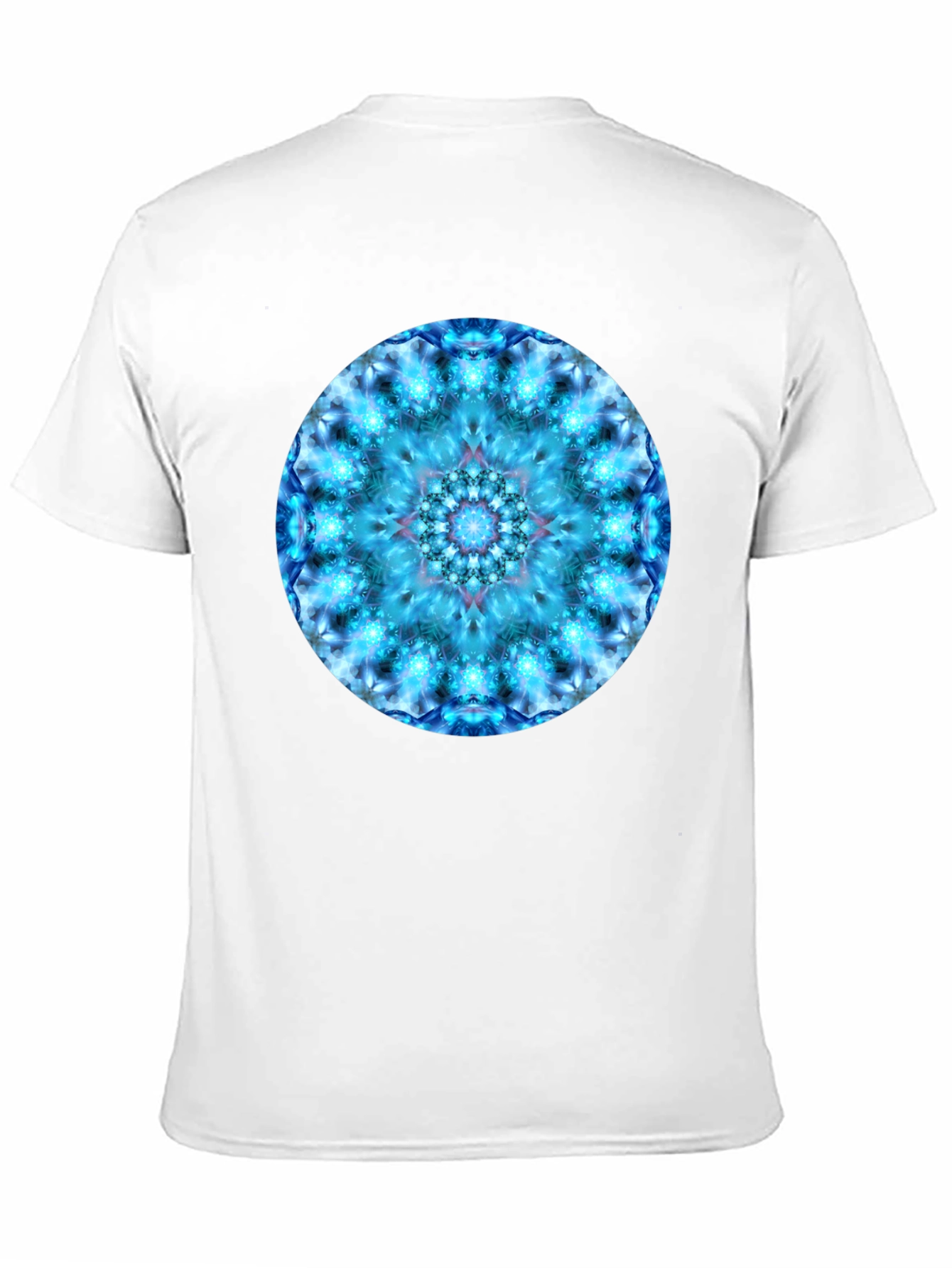 Black Blue Mandala Graphic Tee view 11