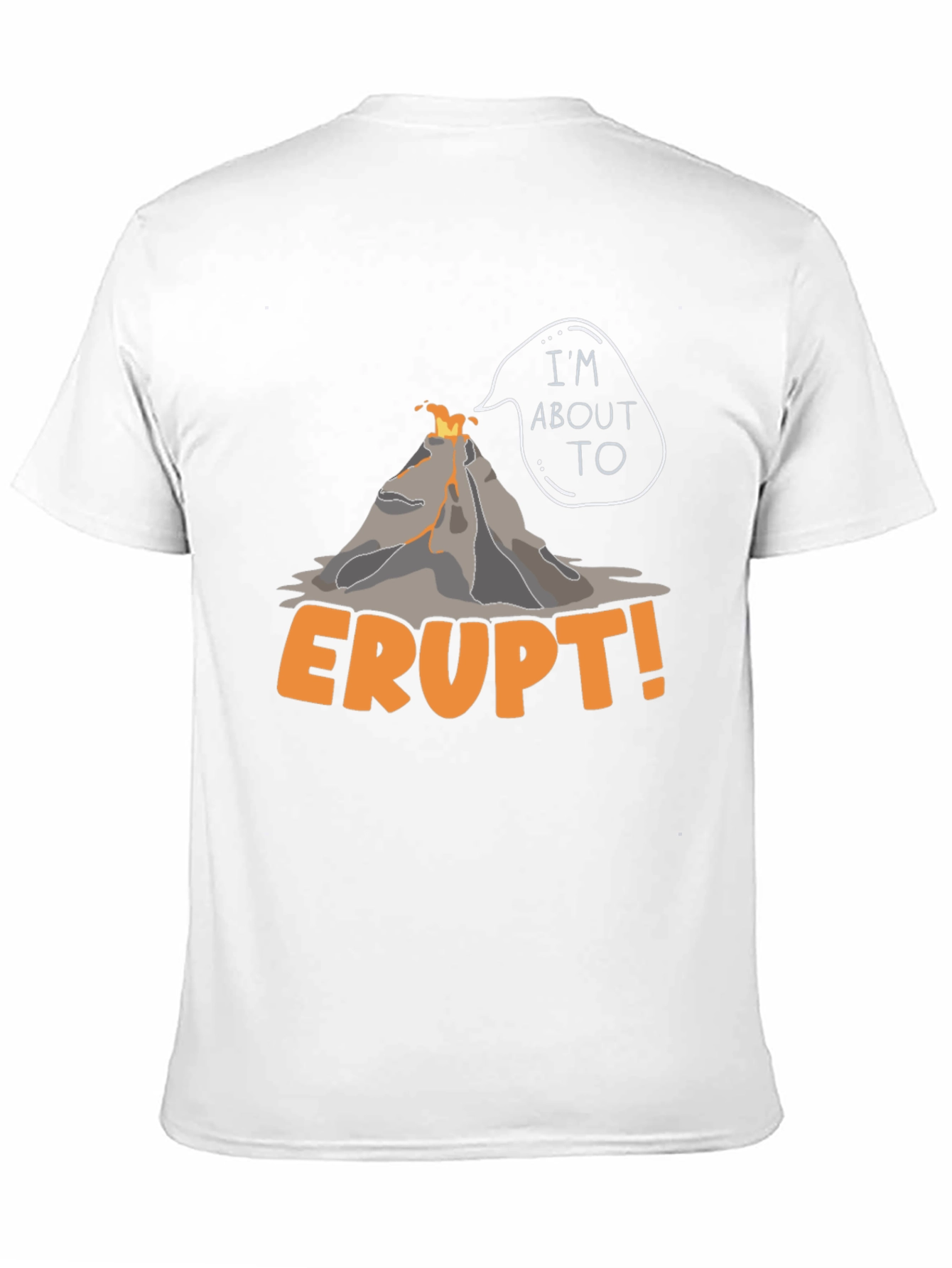 Black I'm About To Erupt Volcano Graphic Tee view 11