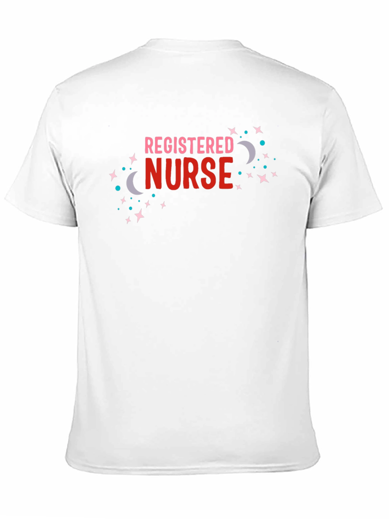 Black Registered Nurse T-Shirt - Fun Design view 11