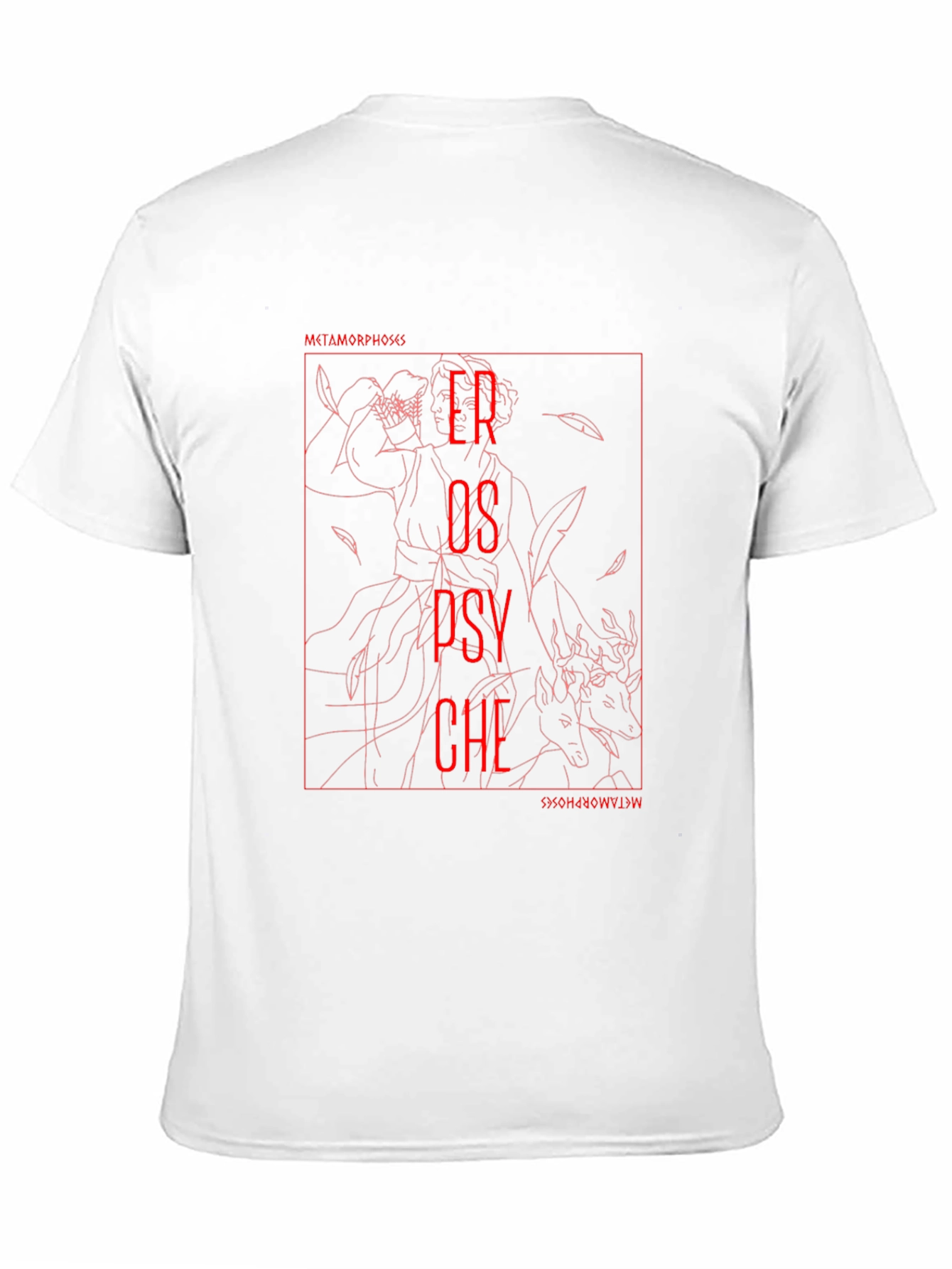 Black Eros and Psyche Graphic T-Shirt view 11