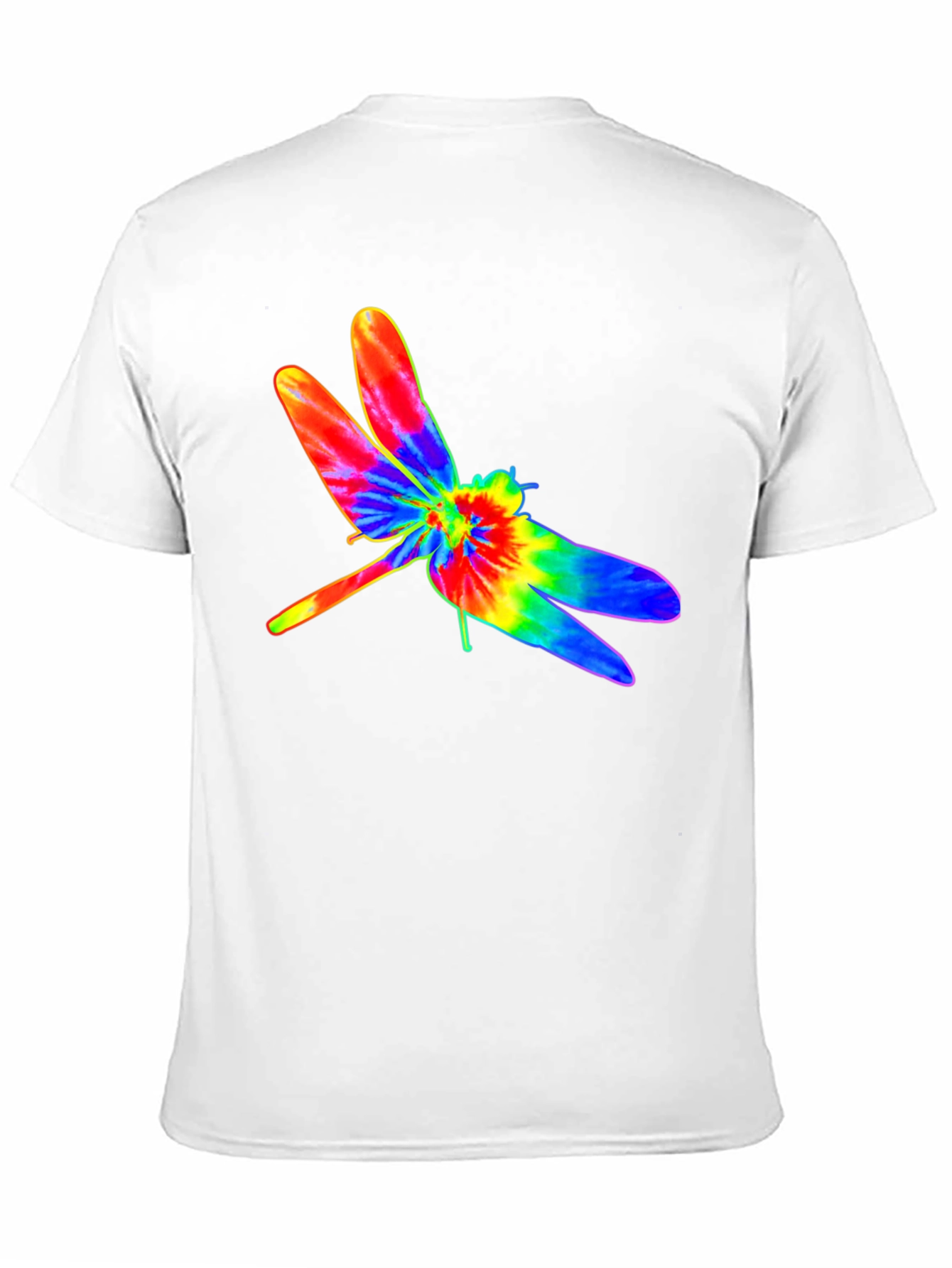 Black Tie Dye Dragonfly Graphic T-Shirt view 11