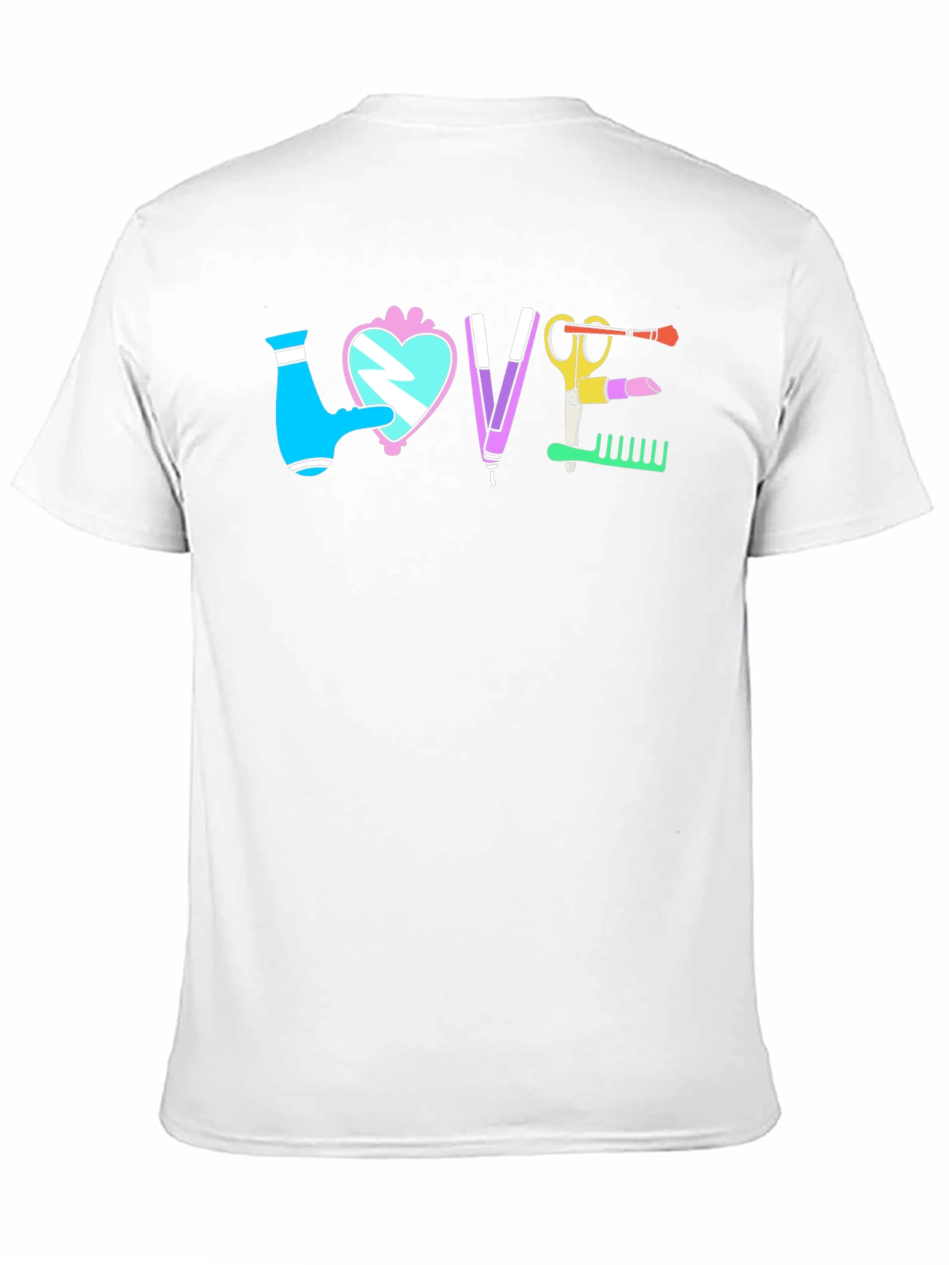 Black Love Hairdresser T-Shirt view 11