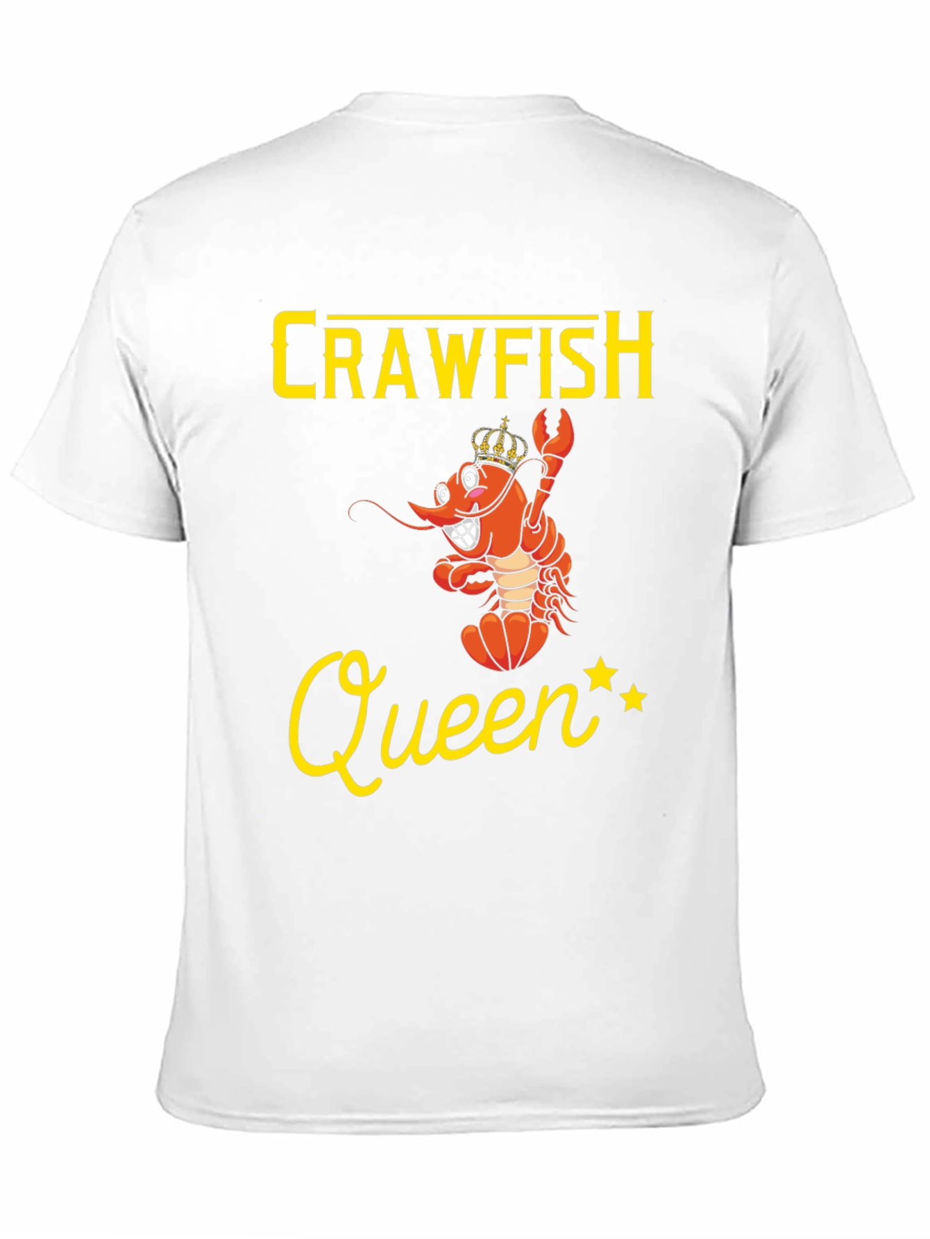 Black Crawfish Queen Graphic Tee - Funny Cajun Shirt view 11