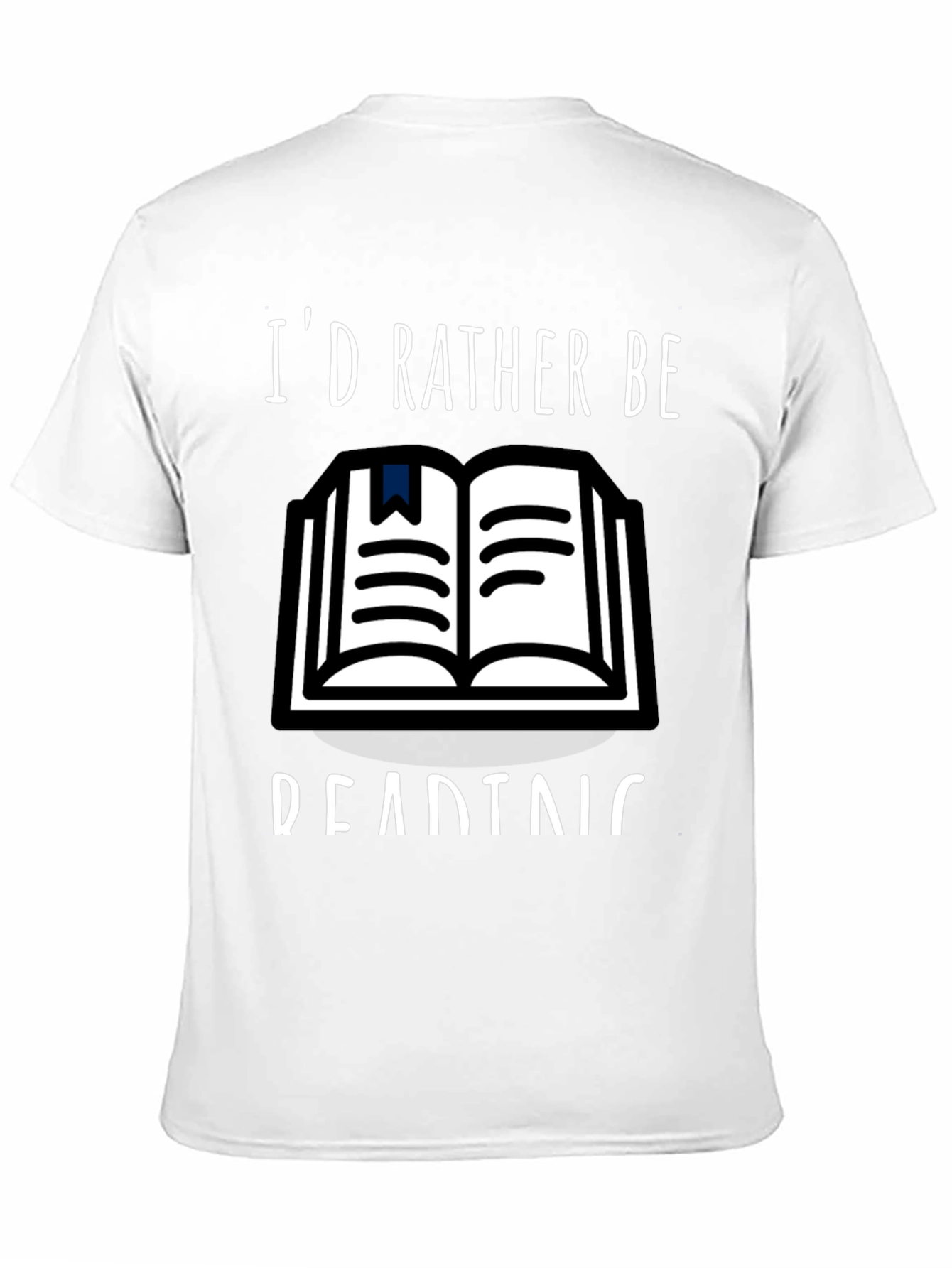 Black I'd Rather Be Reading T-Shirt view 11