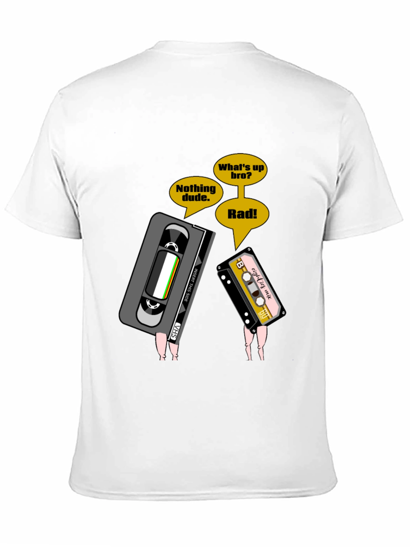 Black Retro Cassette Tape T-Shirt view 11