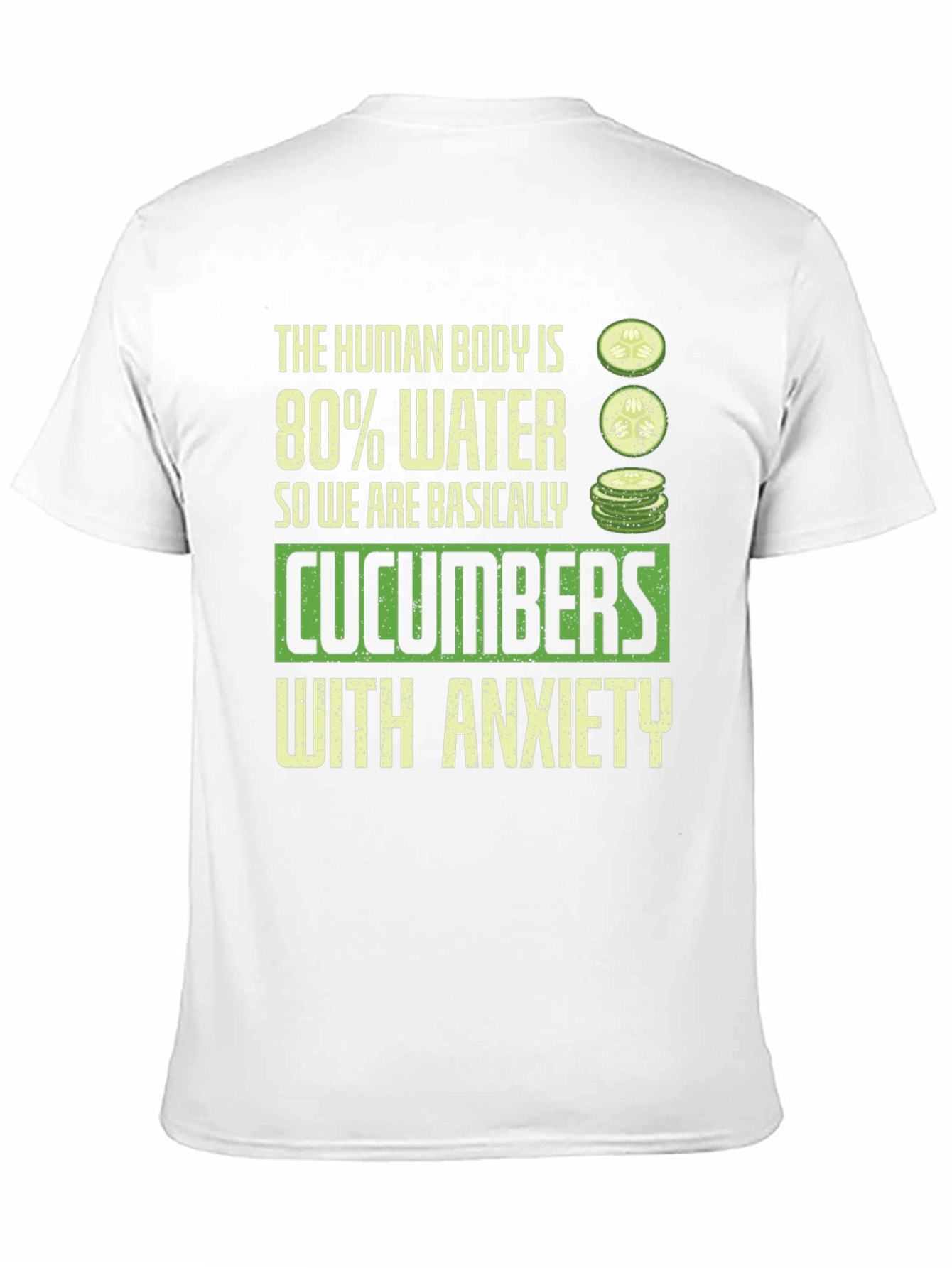 Black Cucumber Anxiety Graphic Tee view 11