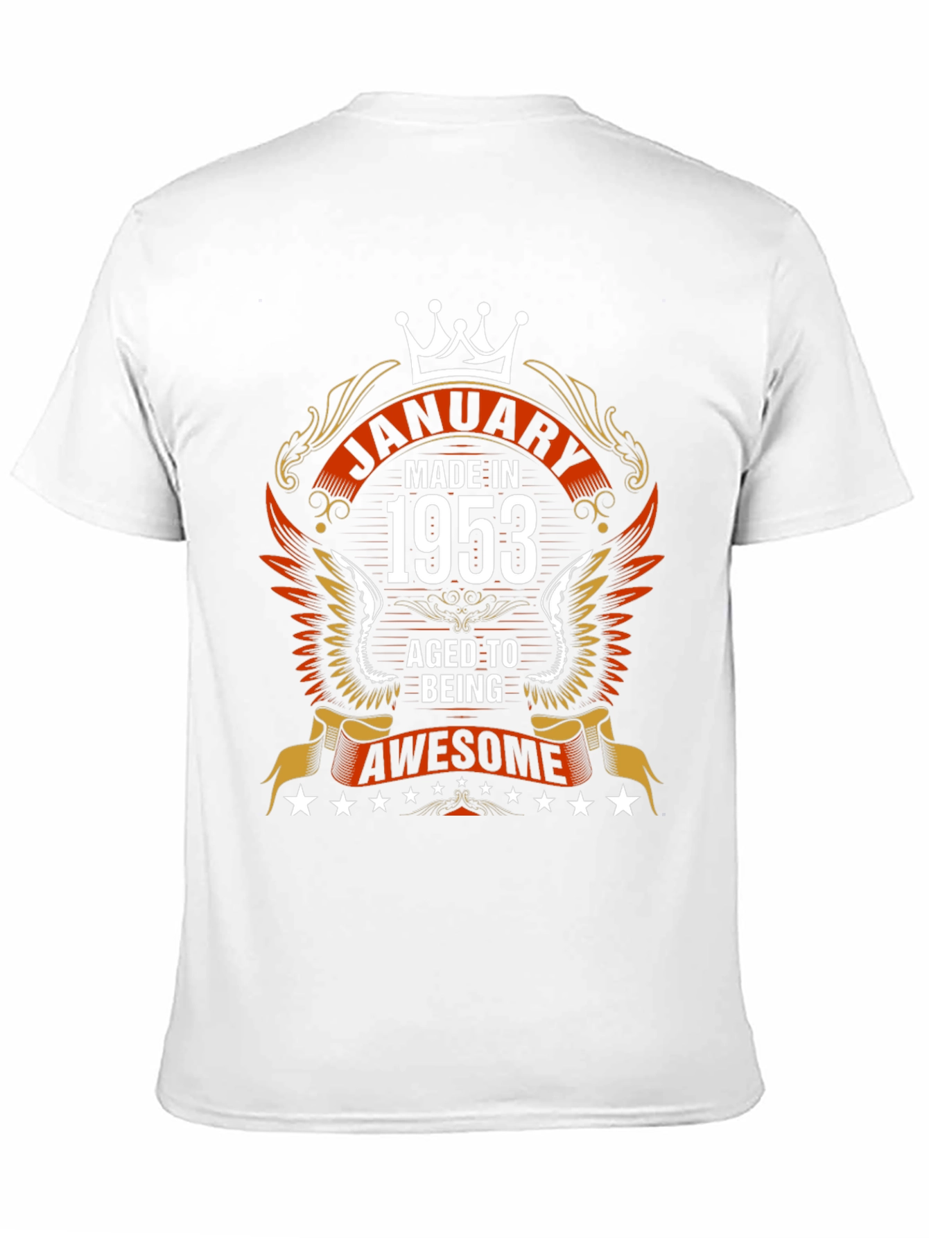 Black January 1953 Aged to Awesome Graphic T-Shirt view 11