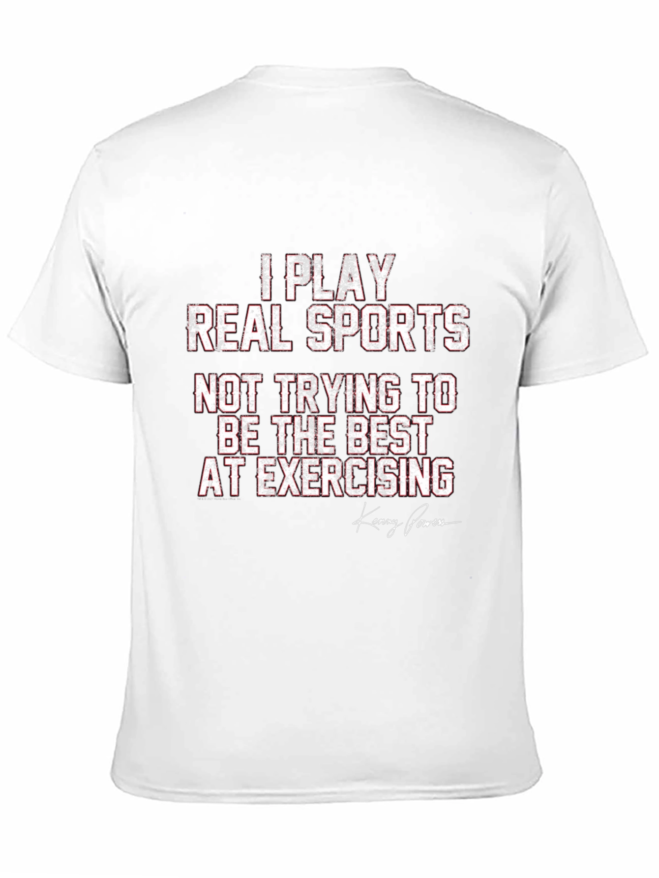 Black I Play Real Sports T-Shirt - Funny Gym Workout Tee view 11