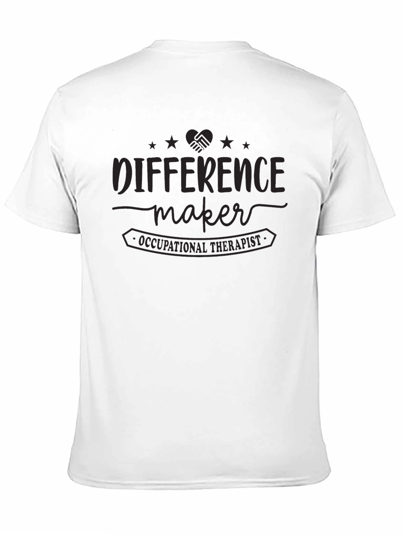 Black Occupational Therapist T-Shirt: Difference Maker view 11