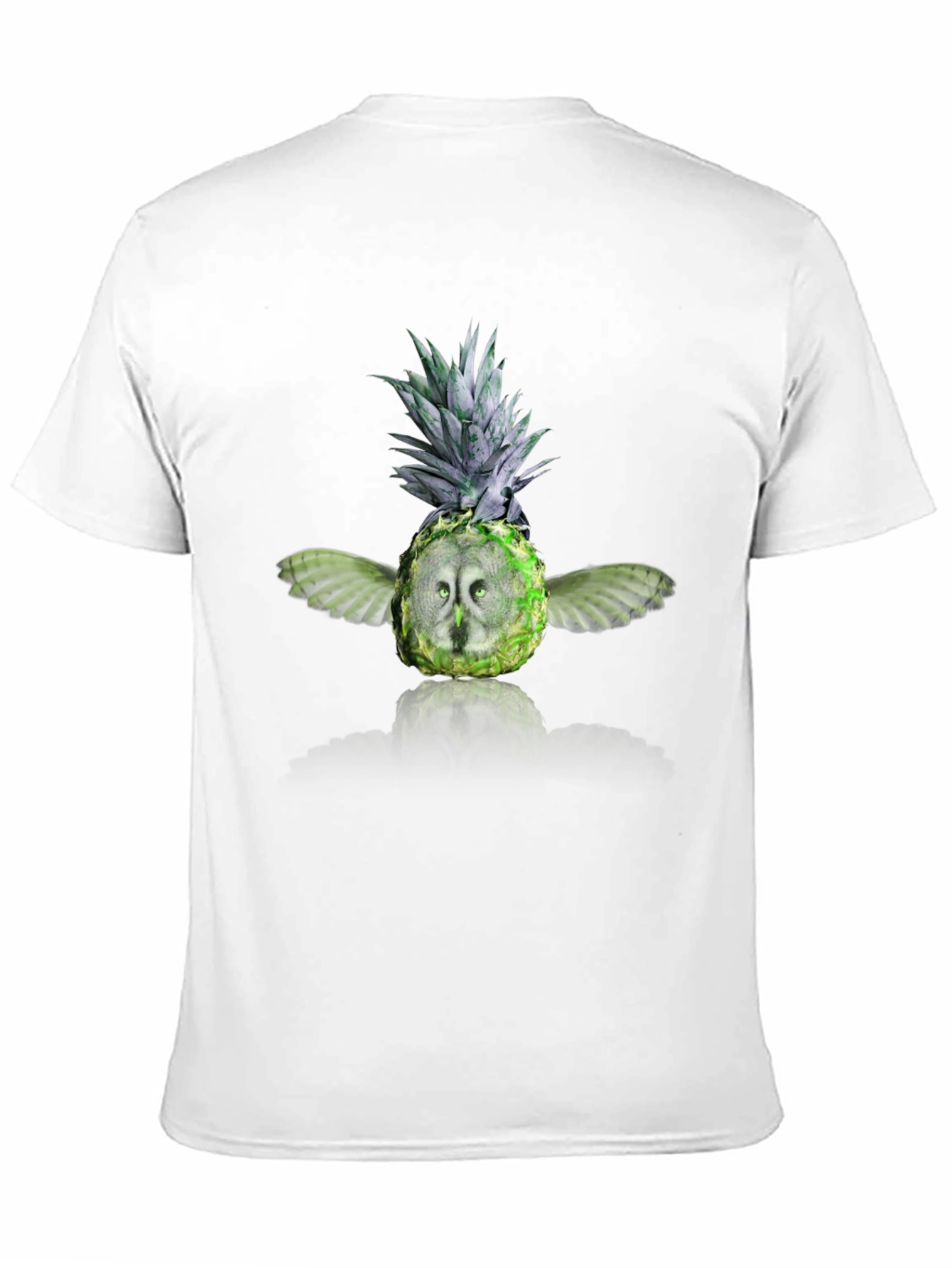 Black Pineapple Owl Graphic Tee - Men's Black T-Shirt view 11