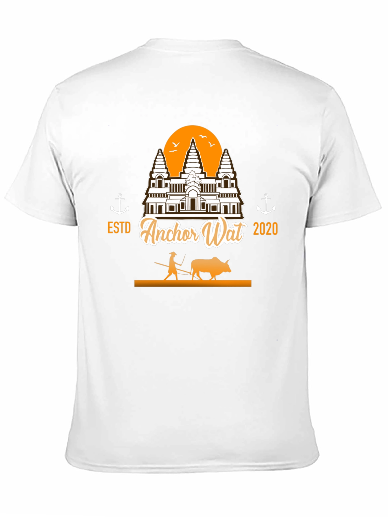 Black Anchor Wat T-Shirt - Est. 2020 - Cultural Graphic Tee view 11