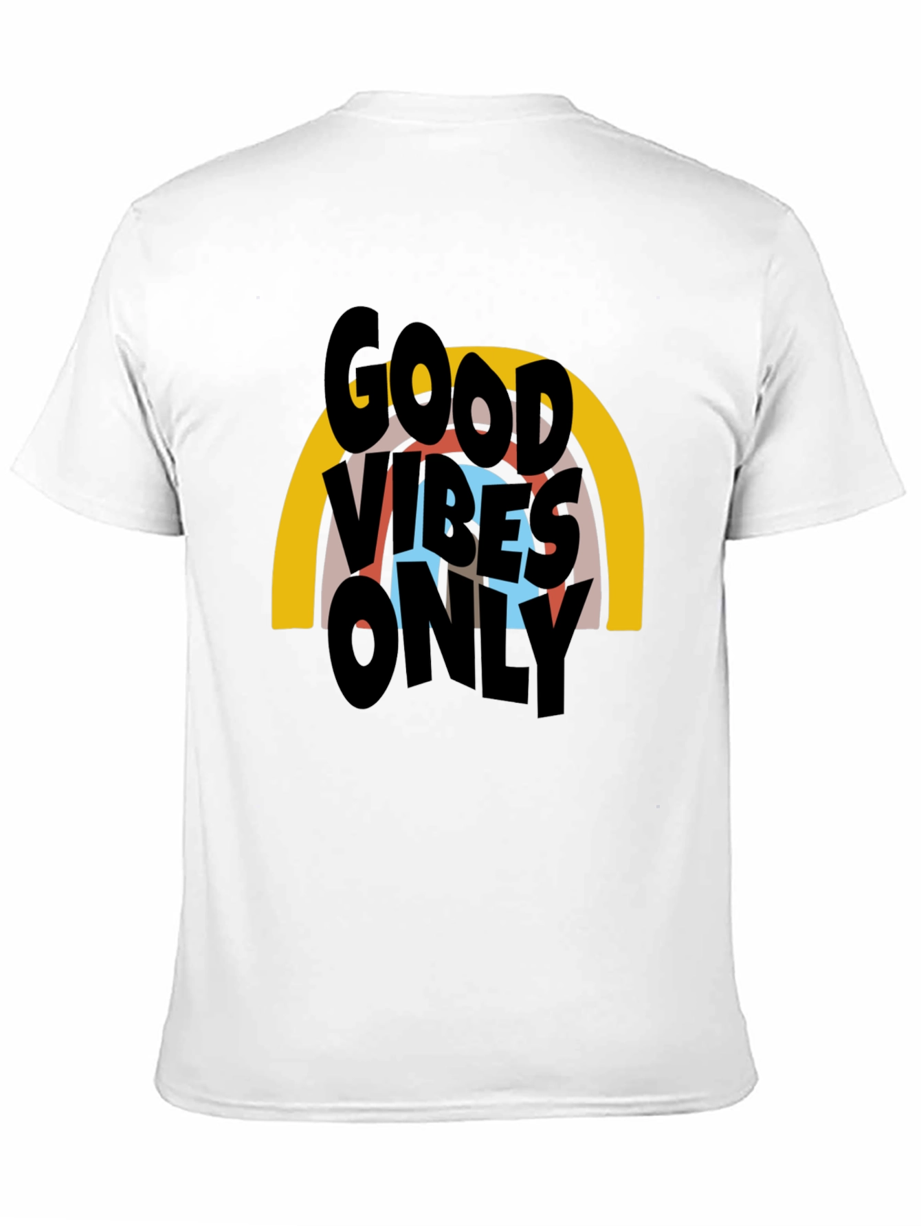 Black Good Vibes Only Graphic T-Shirt - Black view 11