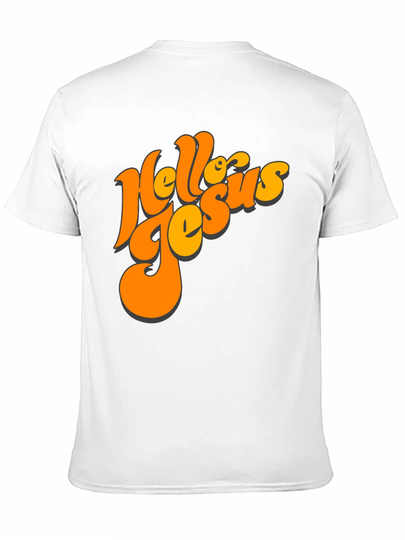 Black Retro Hello Jesus Graphic Tee view 11