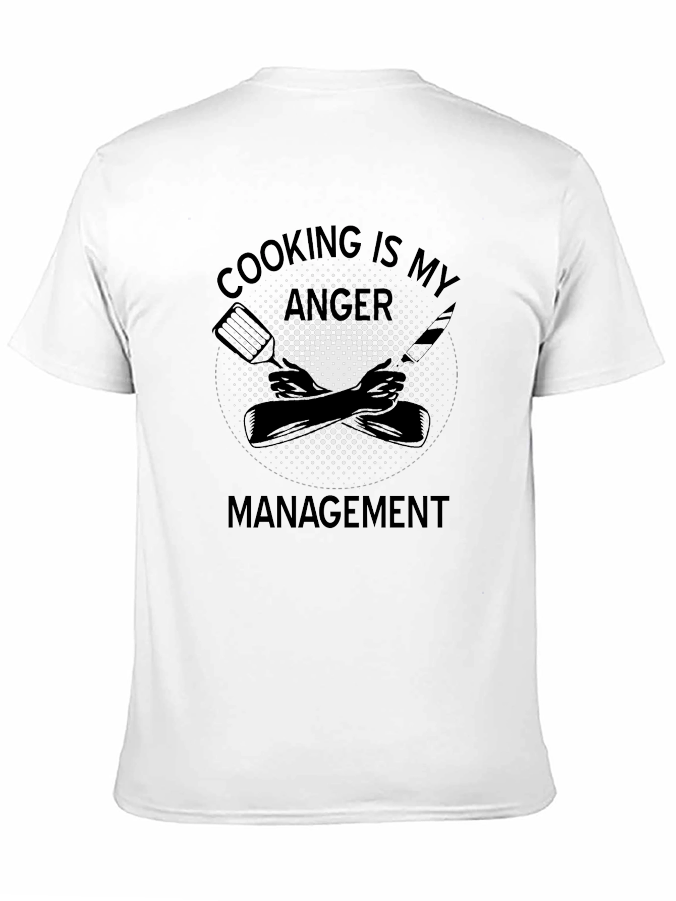 Black Cooking Is My Anger Management T-Shirt view 11
