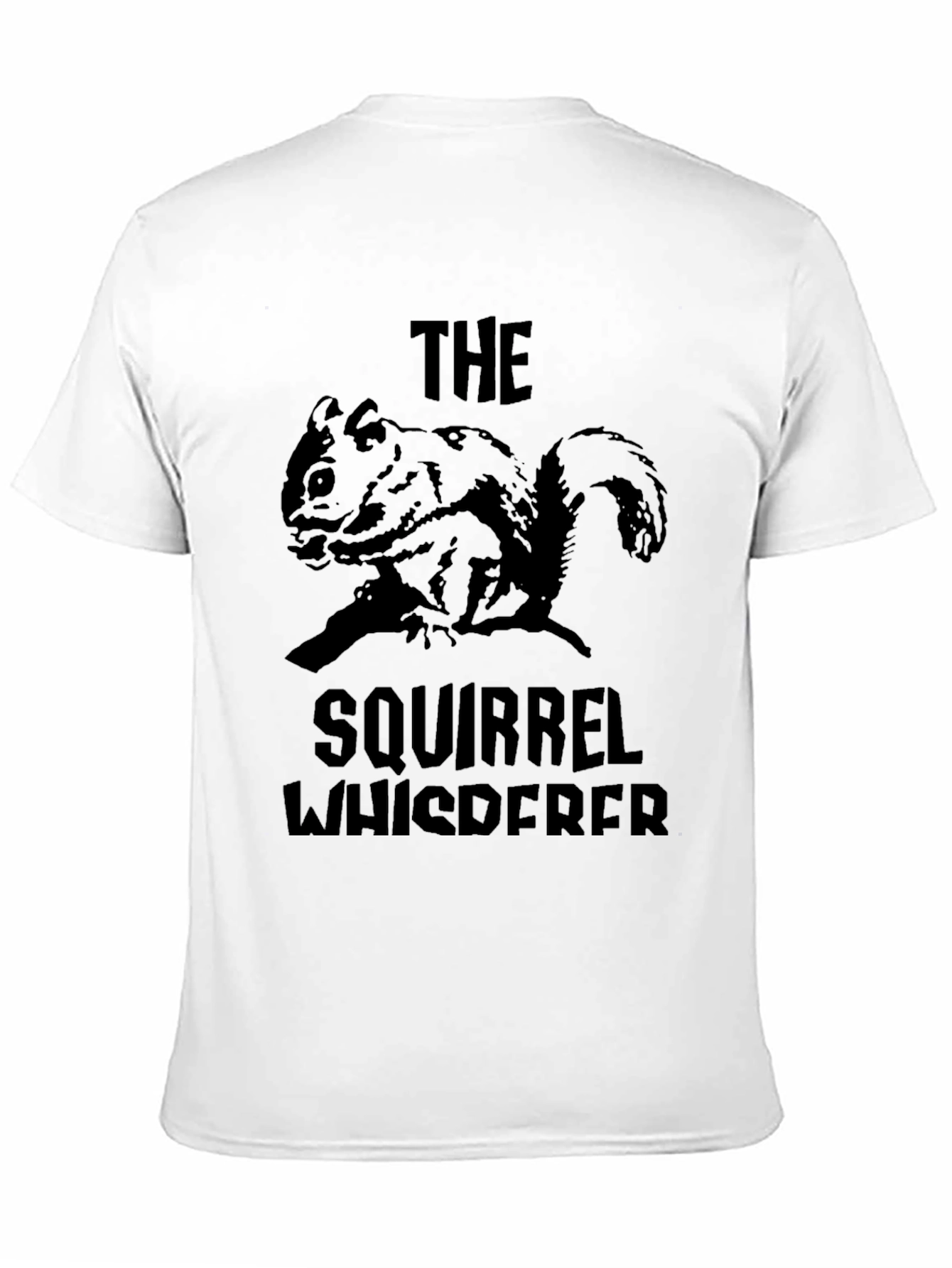 Black Squirrel Whisperer Black T-Shirt view 11