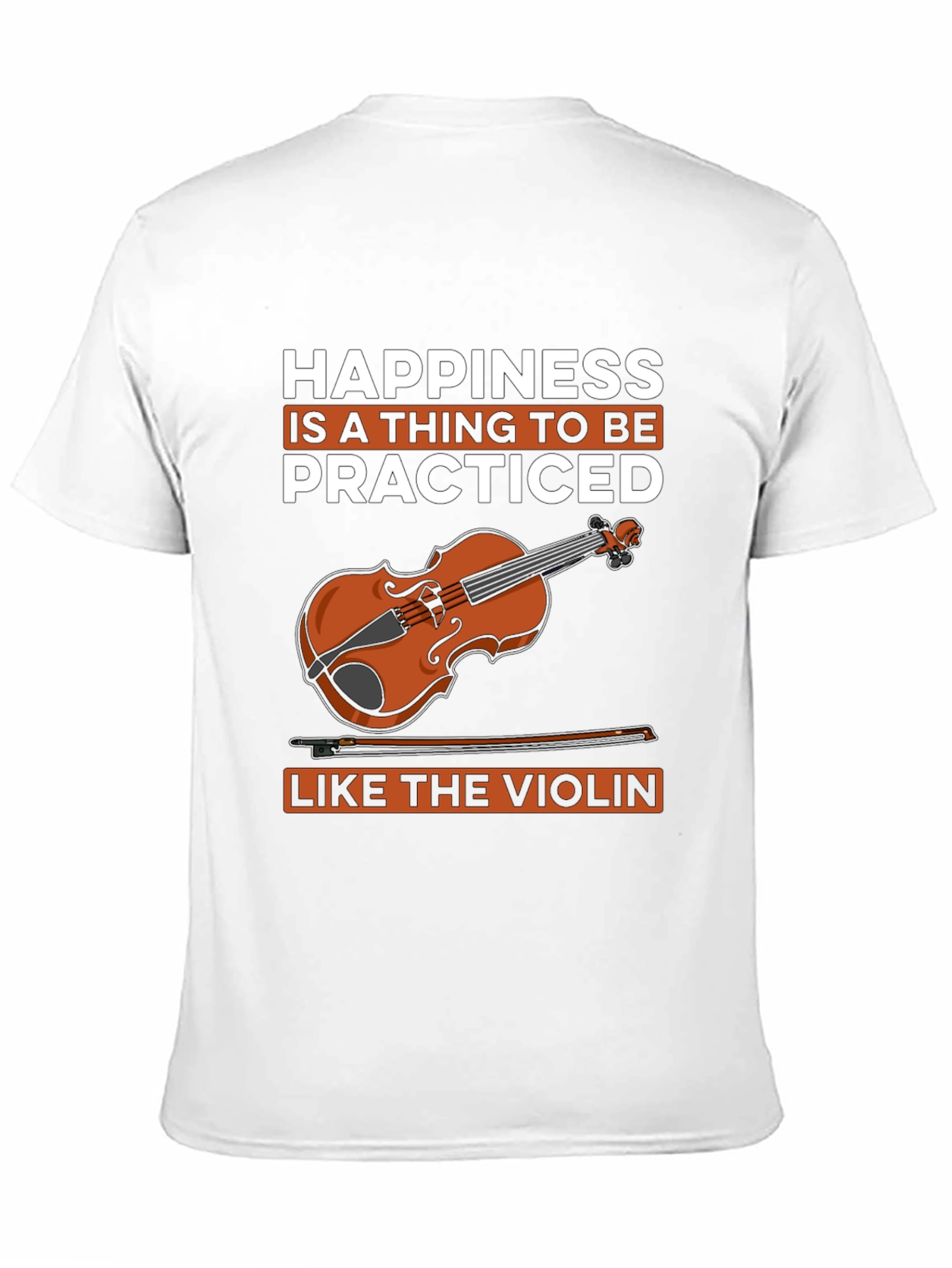 Black Happiness is Practiced Violin T-Shirt view 11