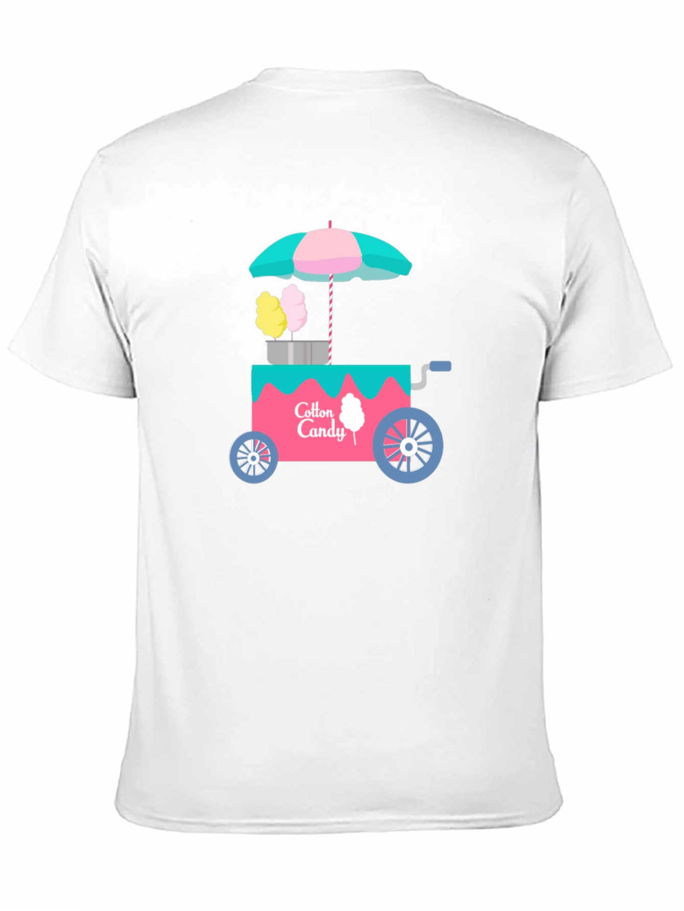 Black Cotton Candy Cart Graphic T-Shirt view 11