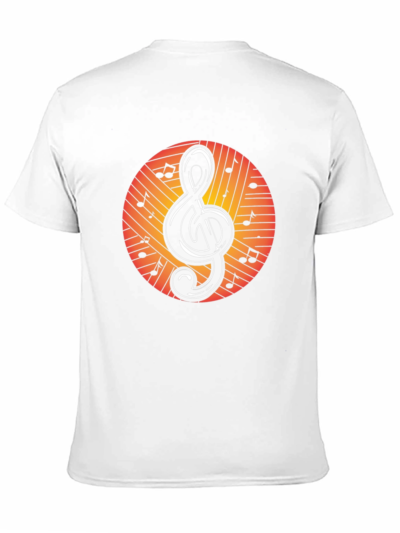 Black Musical Treble Clef Graphic Tee - Black Cotton view 11