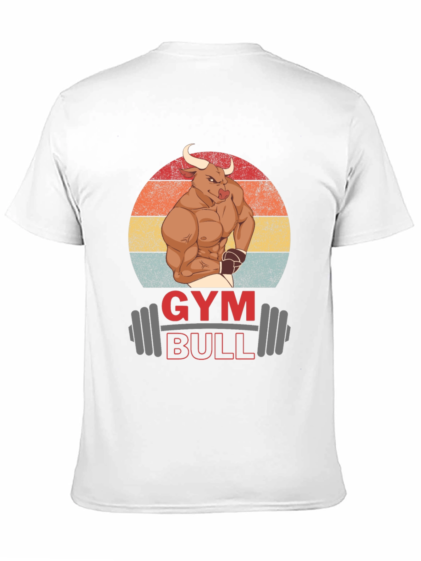Black Gym Bull Graphic T-Shirt - Muscle & Fitness Tee view 11