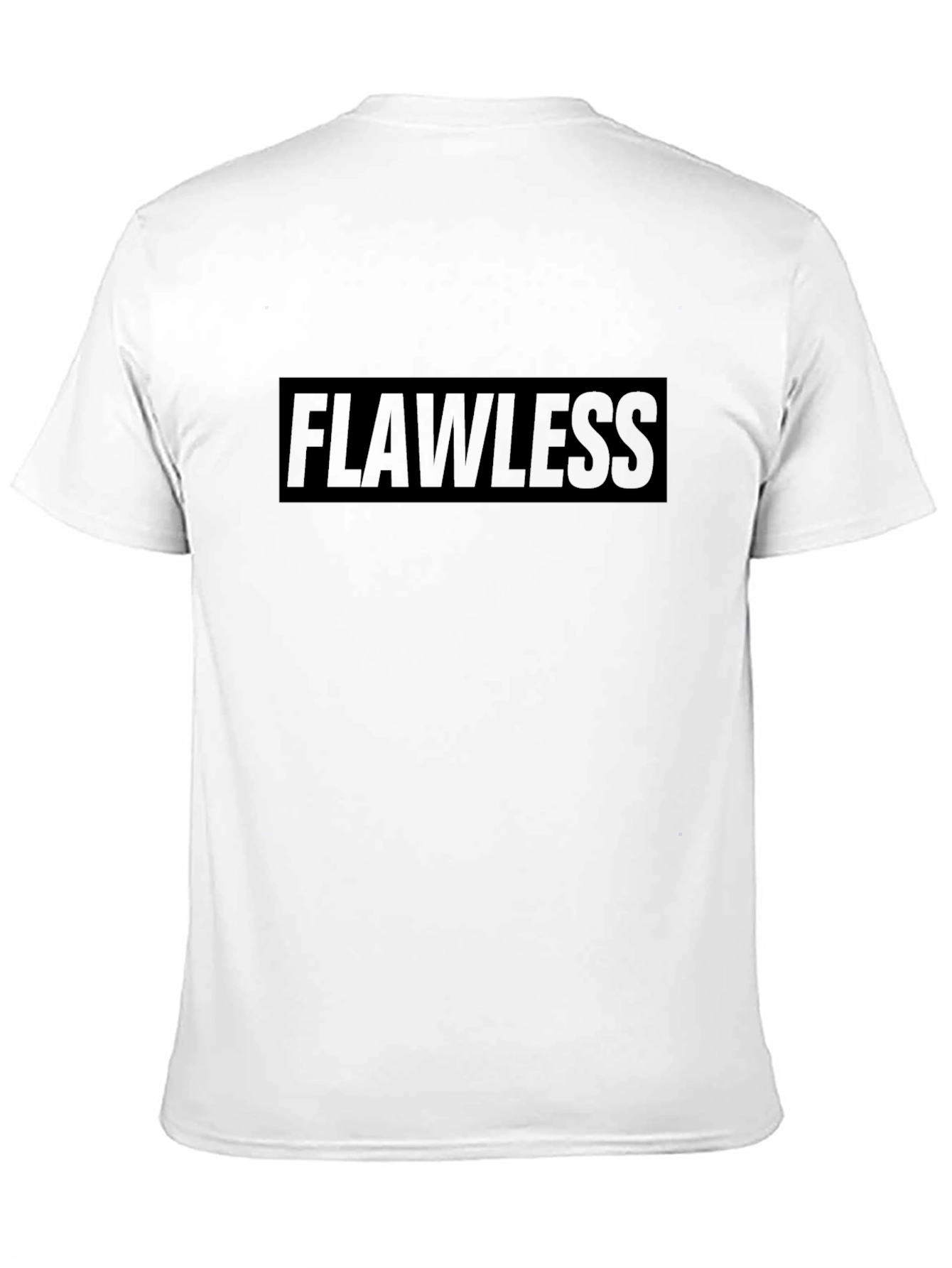 Black Flawless Graphic Print Black T-Shirt view 11